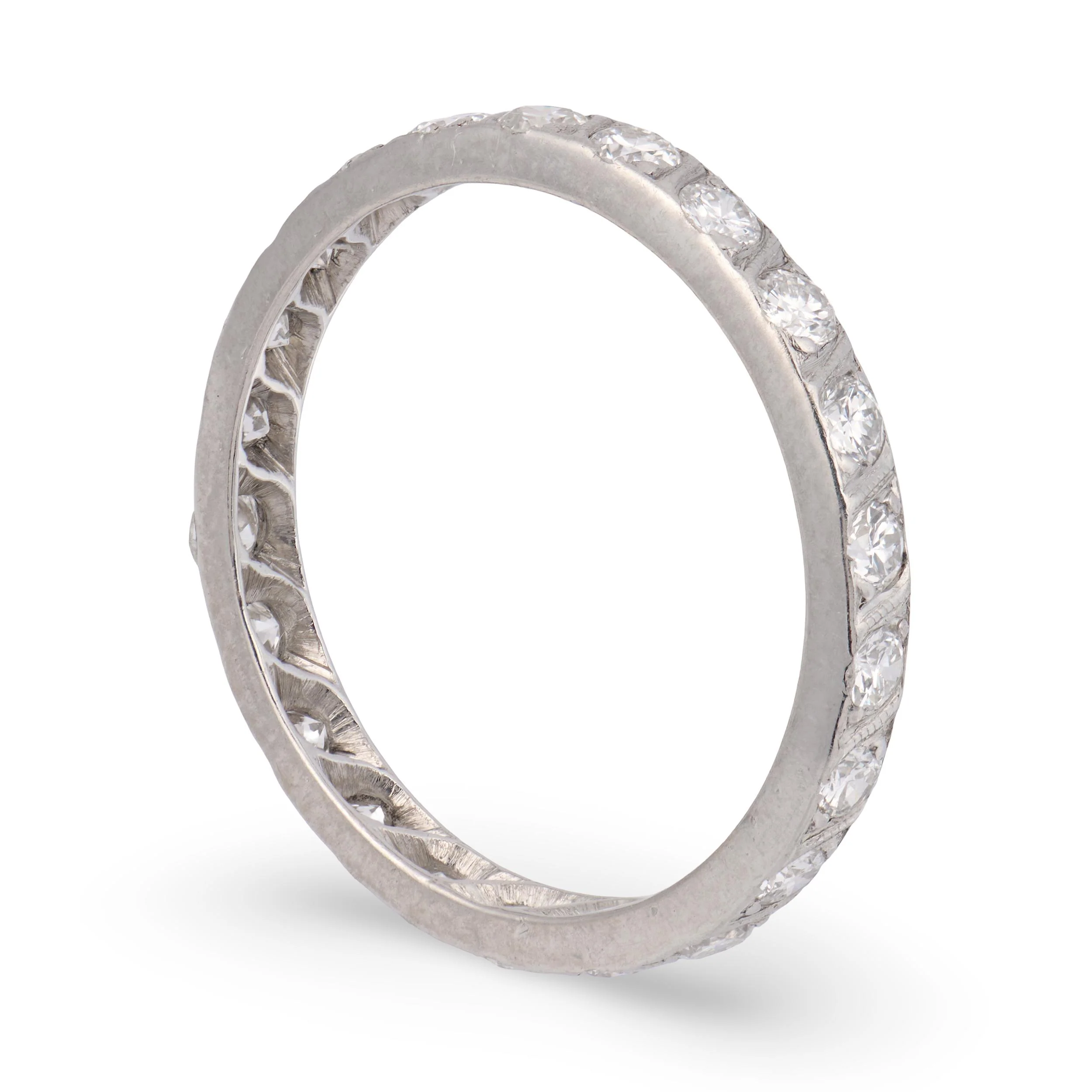 Retro Platinum Diamond Eternity Band - Image 3