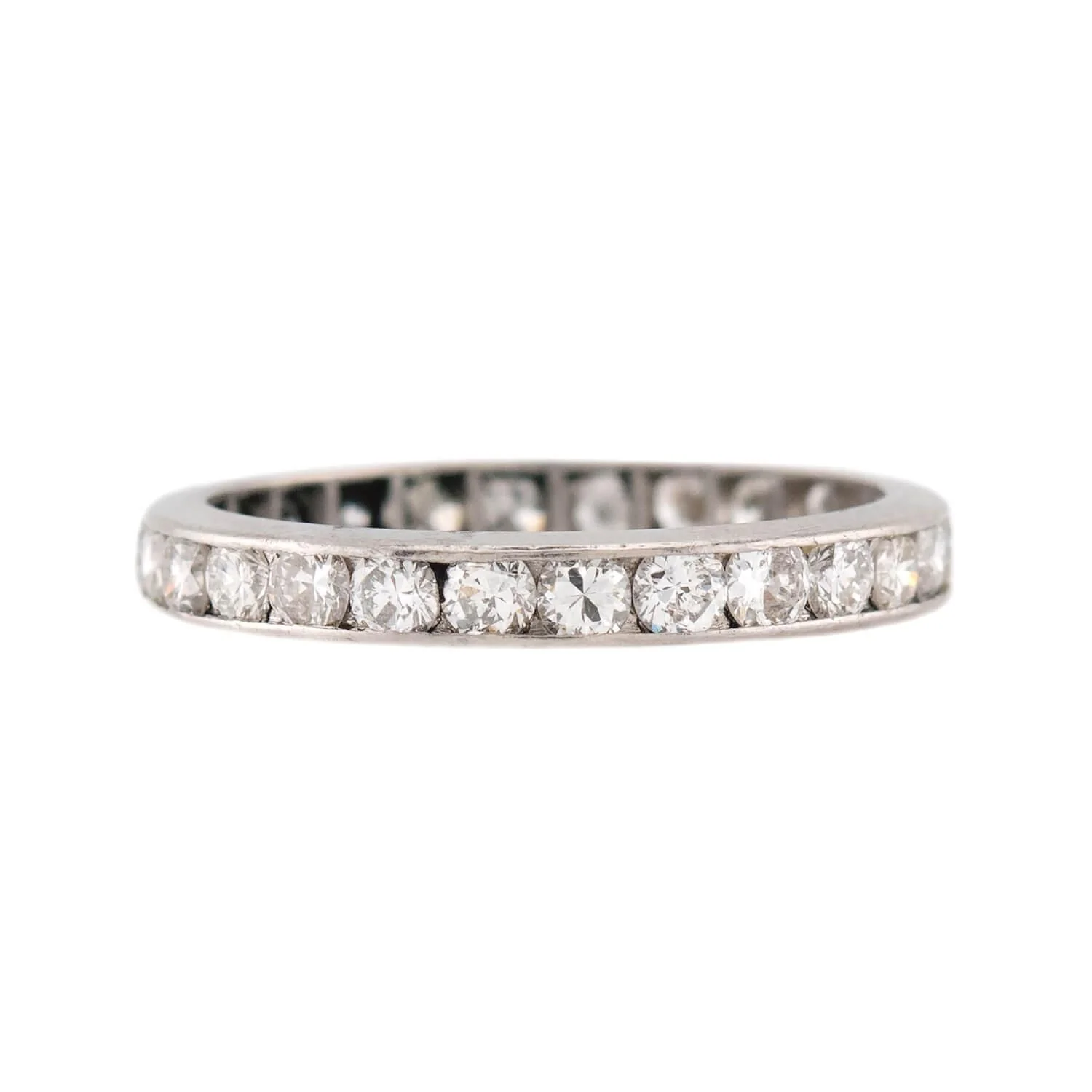 Retro Platinum Diamond Eternity Band - Image 2