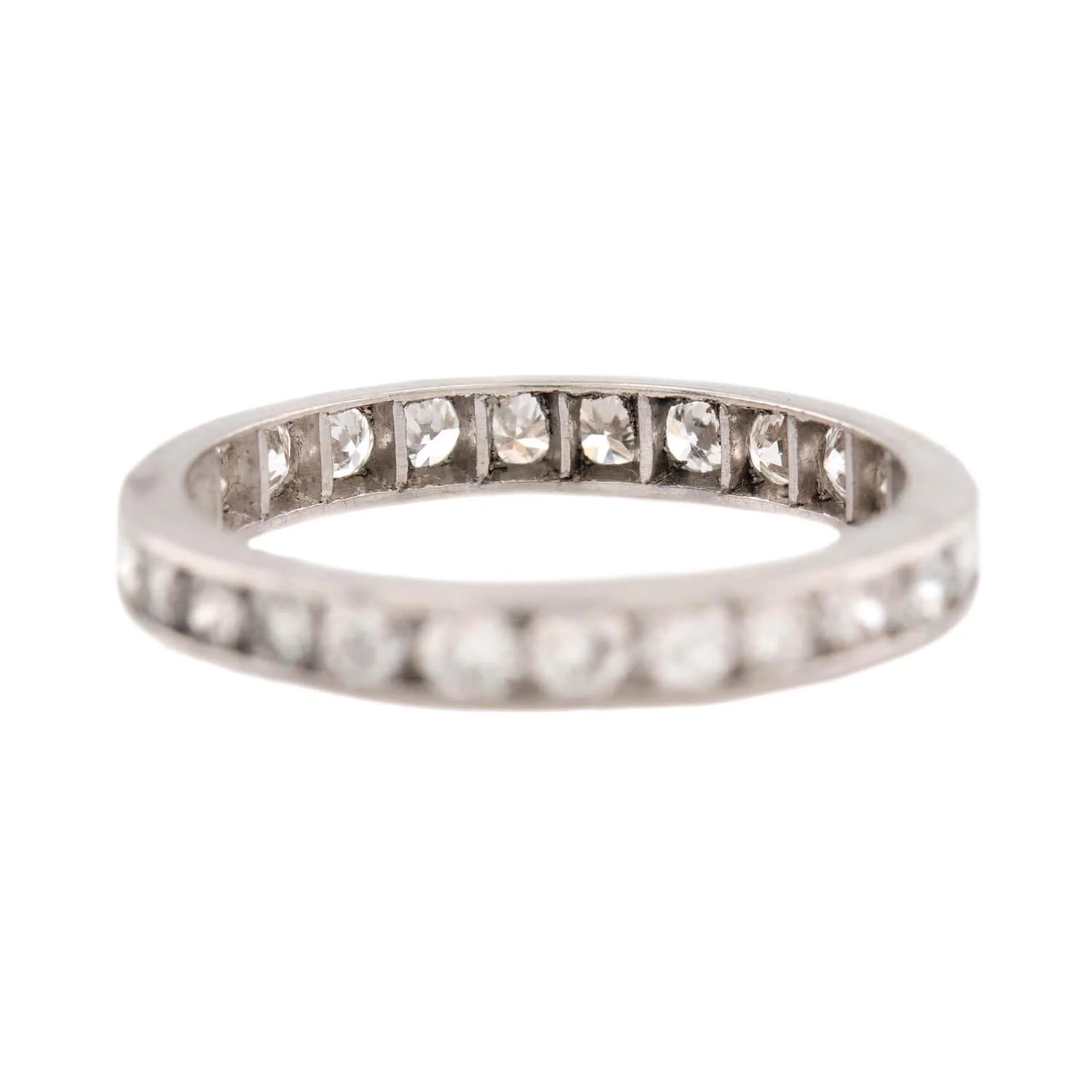 Retro Platinum Diamond Eternity Band - Image 4