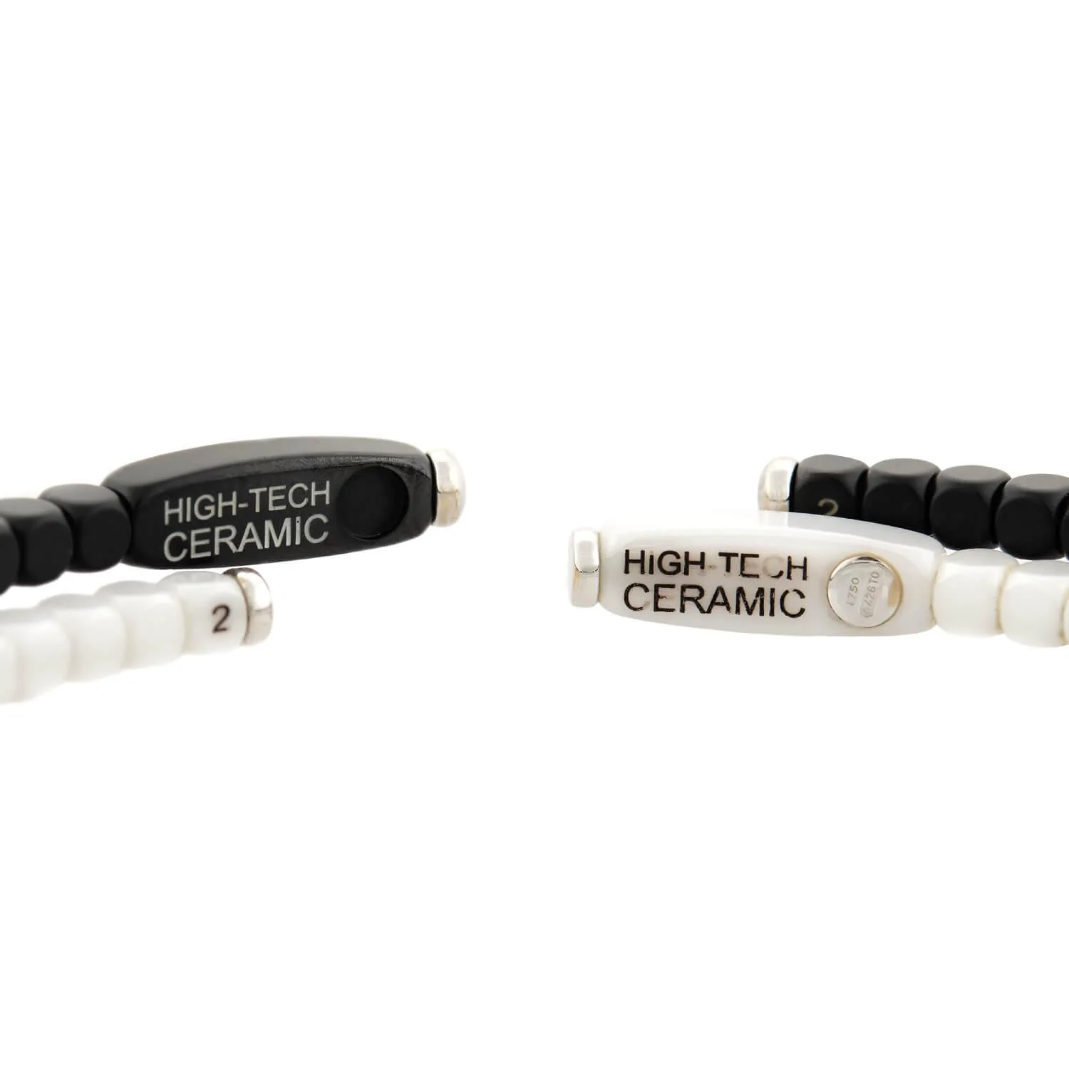 ROBERT DEMEGLIO 18k White Gold Diamond and Ceramic Two Bracelet Set - Image 7