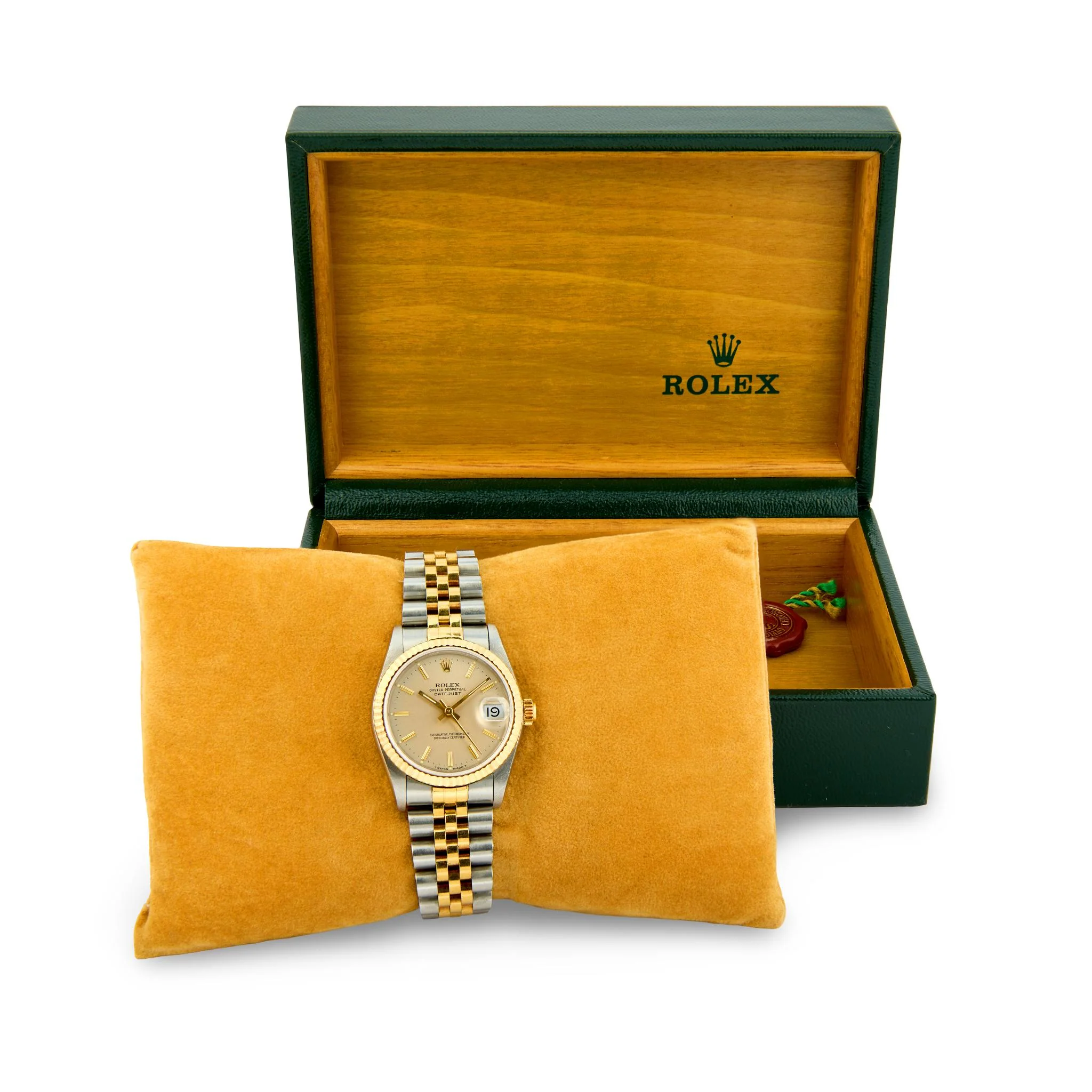 ROLEX Estate 18K/Stainless Steel Lady Datejust Wristwatch - Image 2