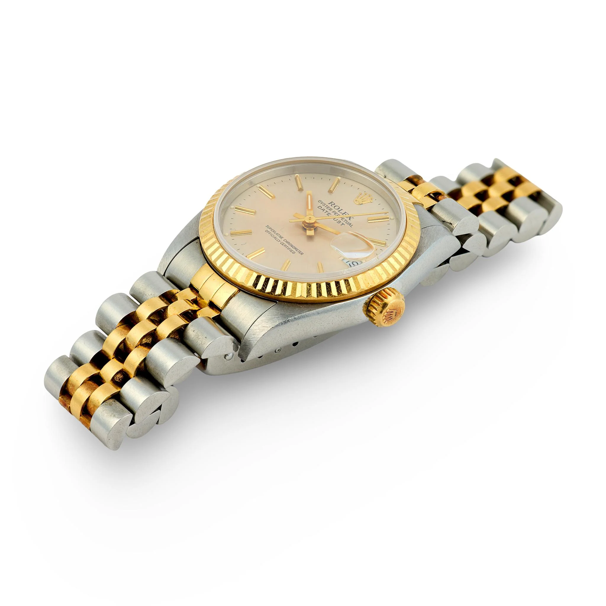 ROLEX Estate 18K/Stainless Steel Lady Datejust Wristwatch - Image 3