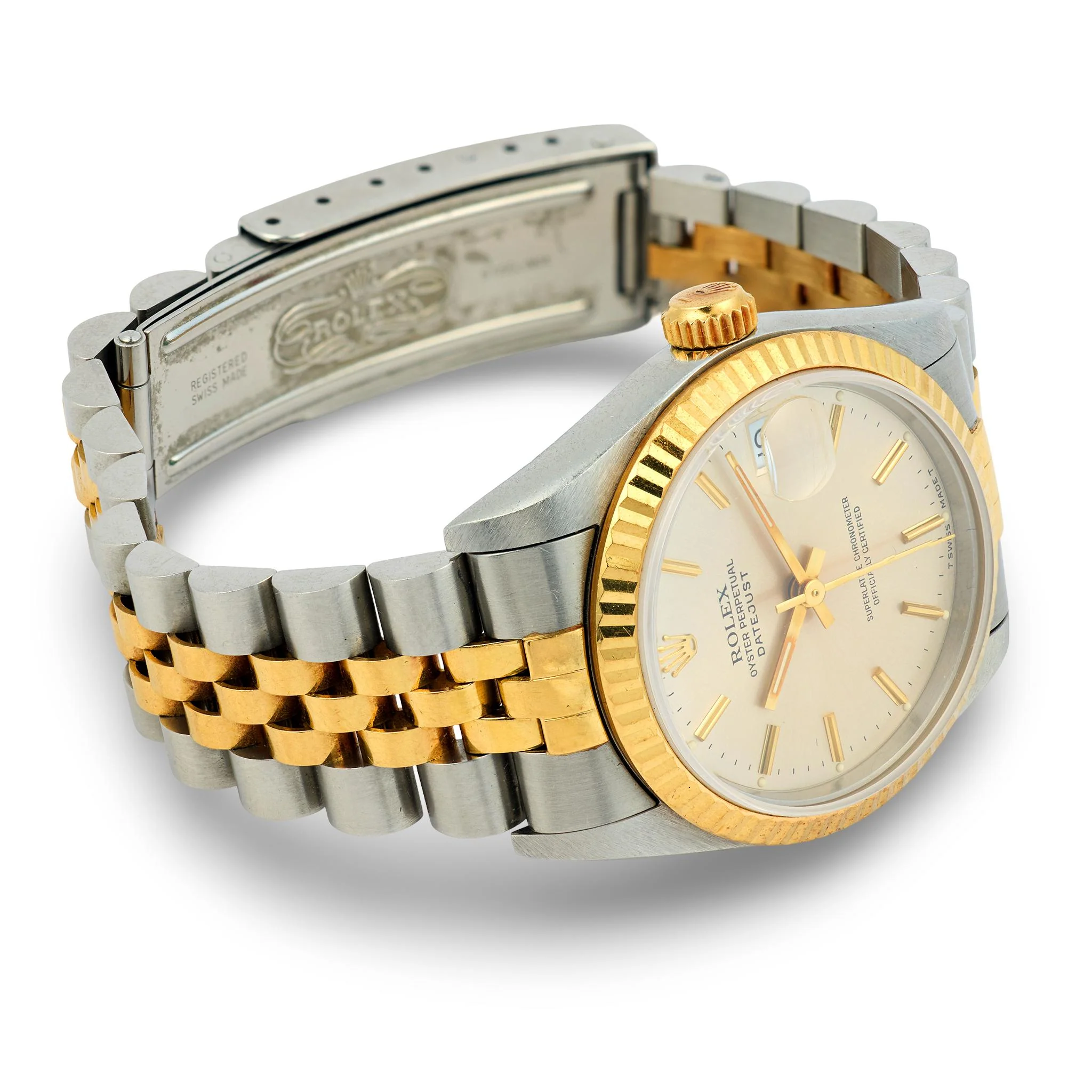 ROLEX Estate 18K/Stainless Steel Lady Datejust Wristwatch - Image 5