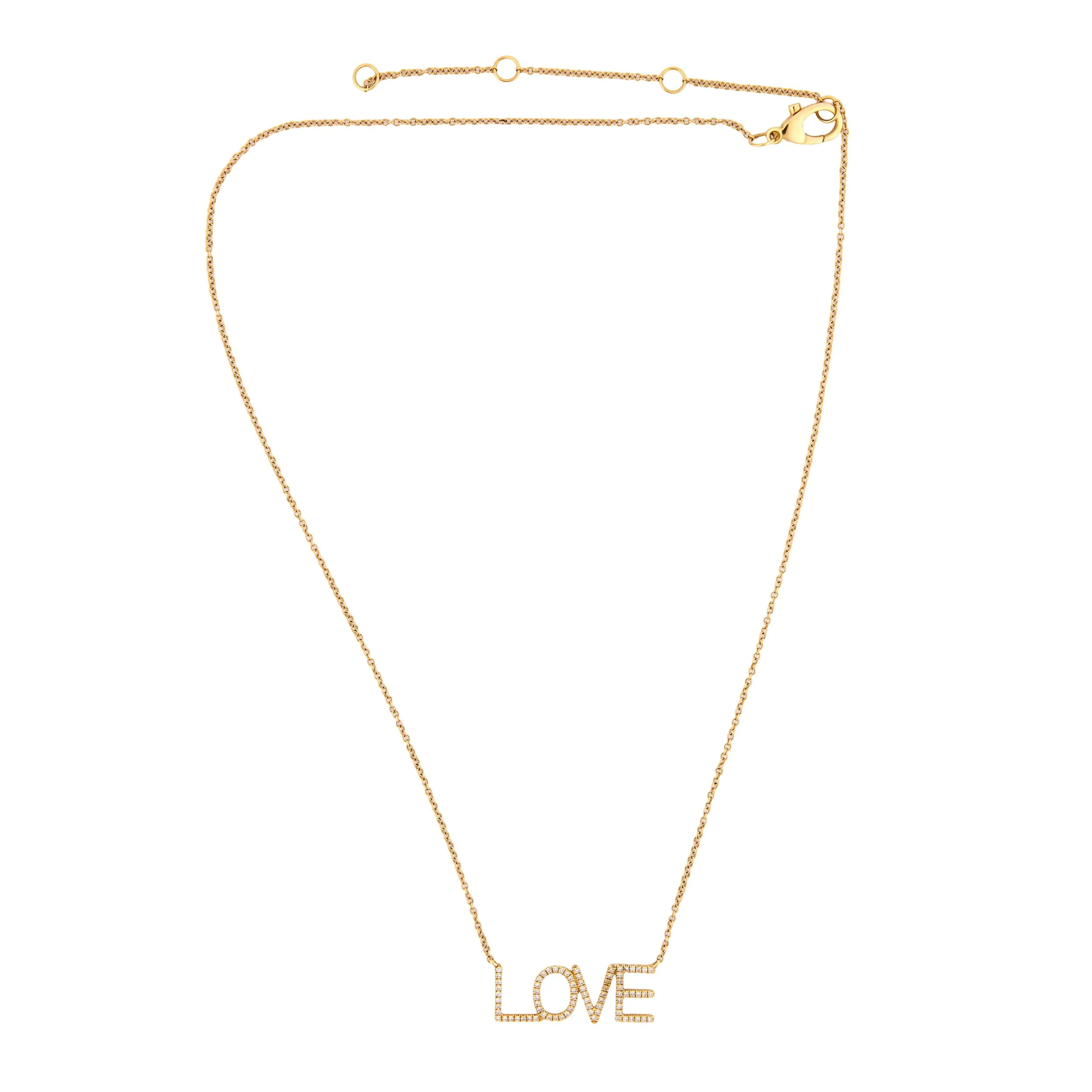 SHYNE Estate 14k Diamond Love-Motif Pendant Necklace - Image 2