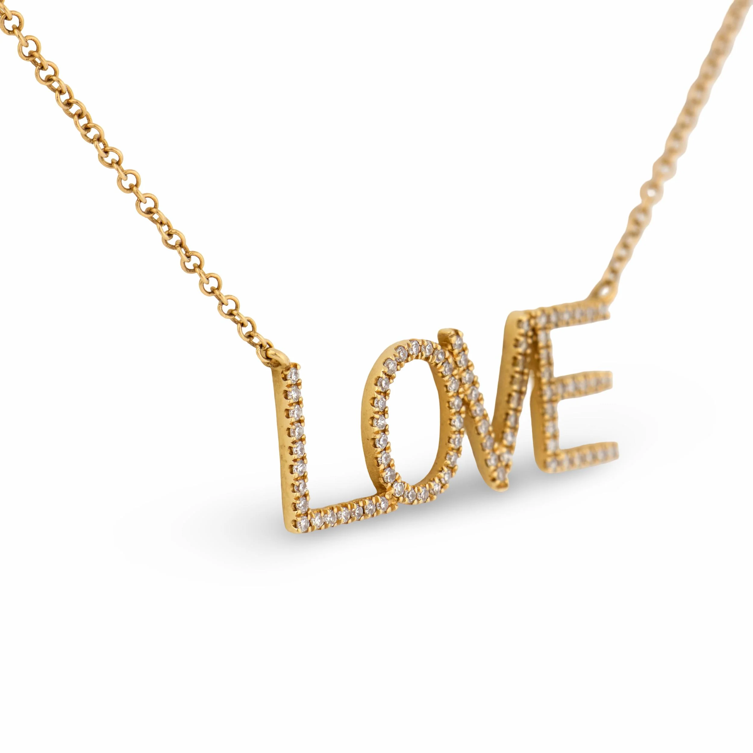 SHYNE Estate 14k Diamond Love-Motif Pendant Necklace - Image 3