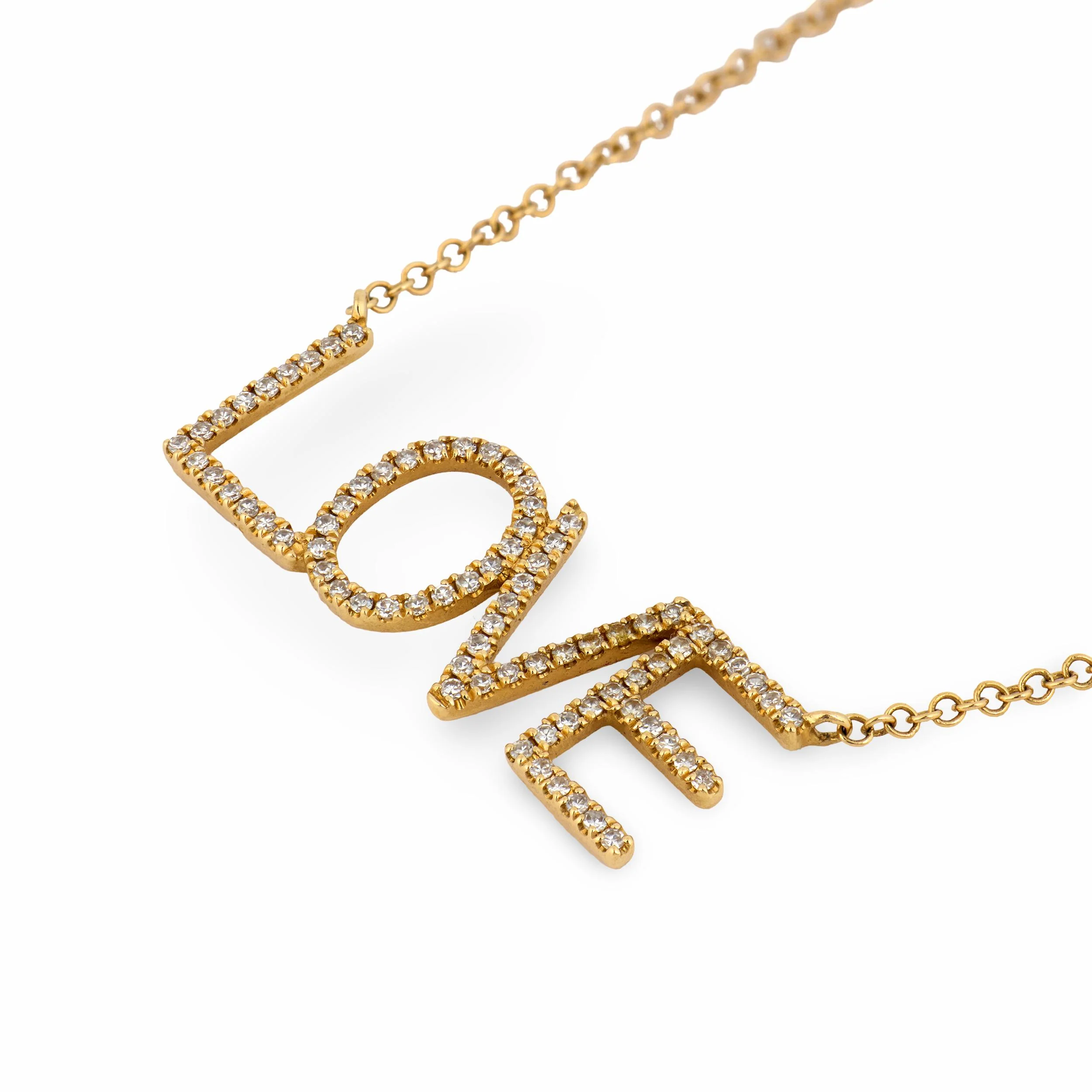 SHYNE Estate 14k Diamond Love-Motif Pendant Necklace - Image 4