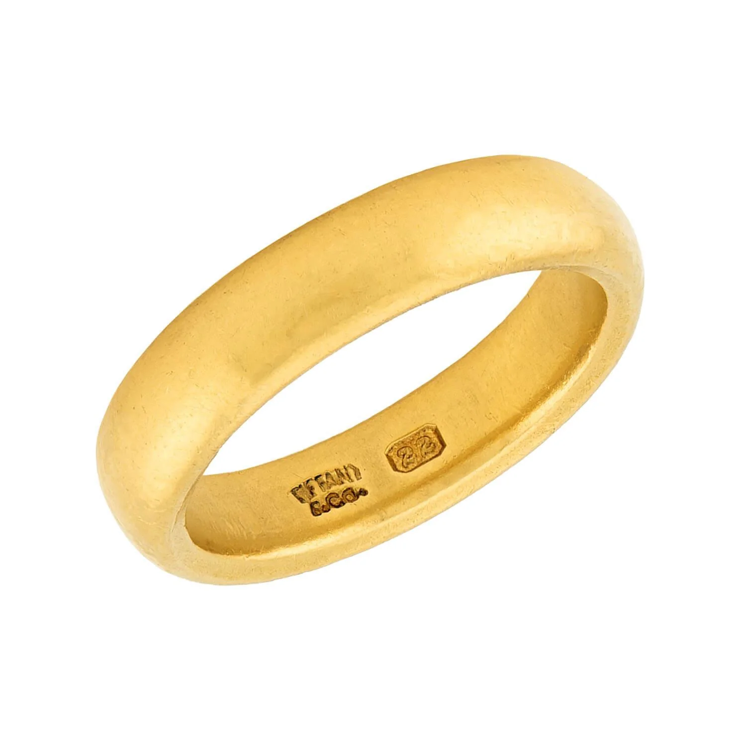 TIFFANY & CO Art Deco 22k Wedding Band