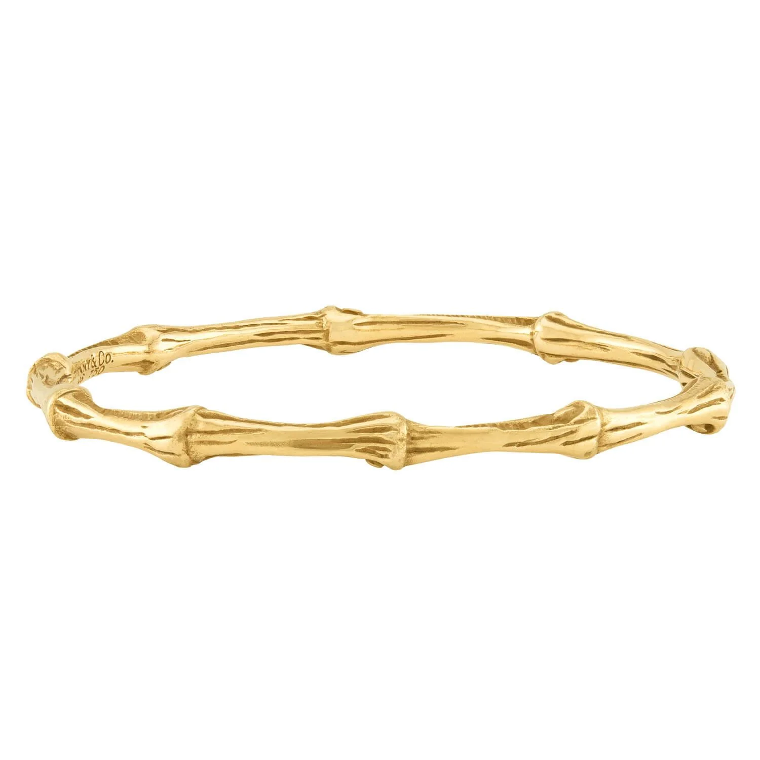 TIFFANY & CO. Estate 18k Bamboo Bangle - Image 3