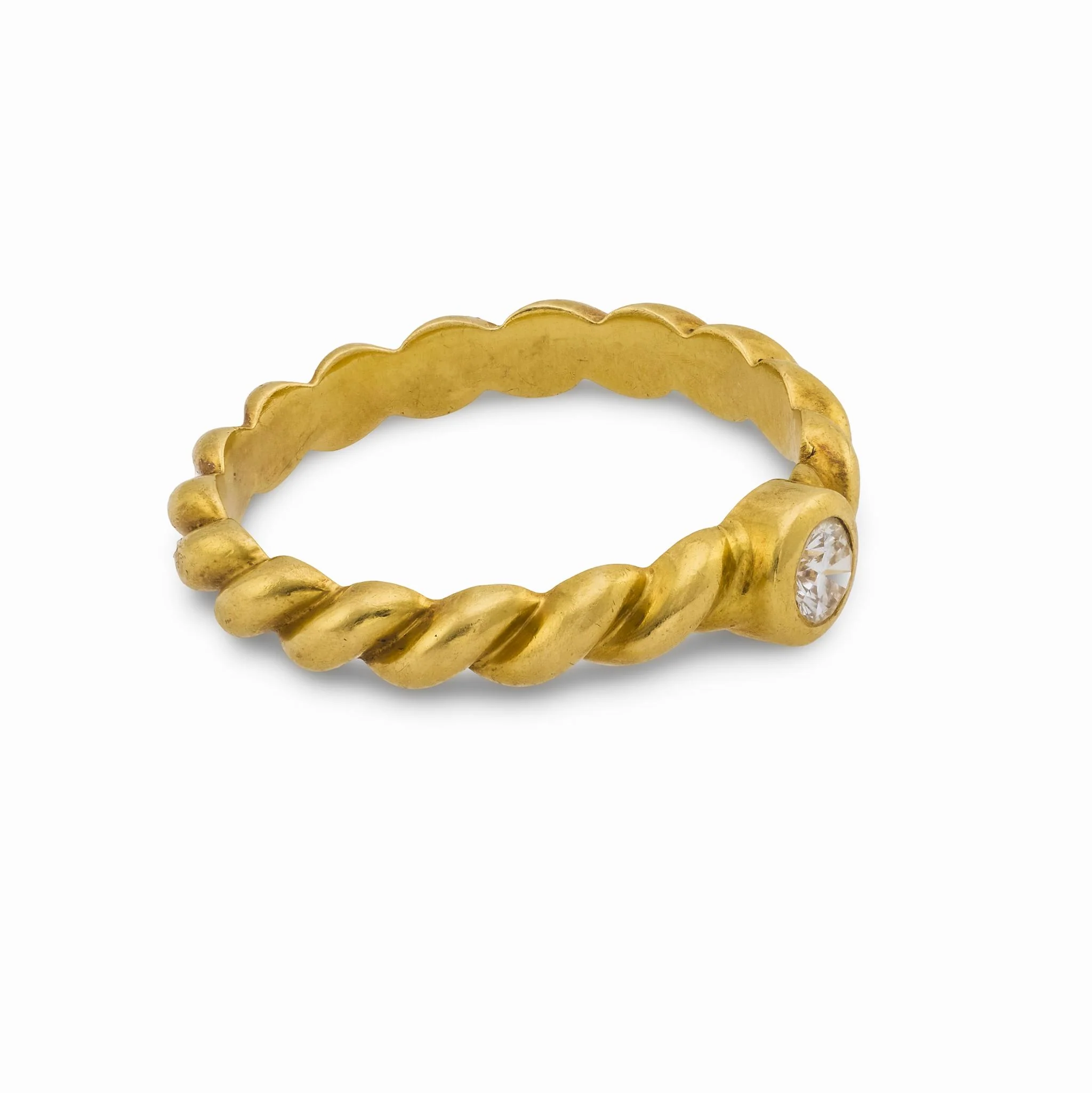 TIFFANY & CO. Estate 18k Diamond Ring - Image 3