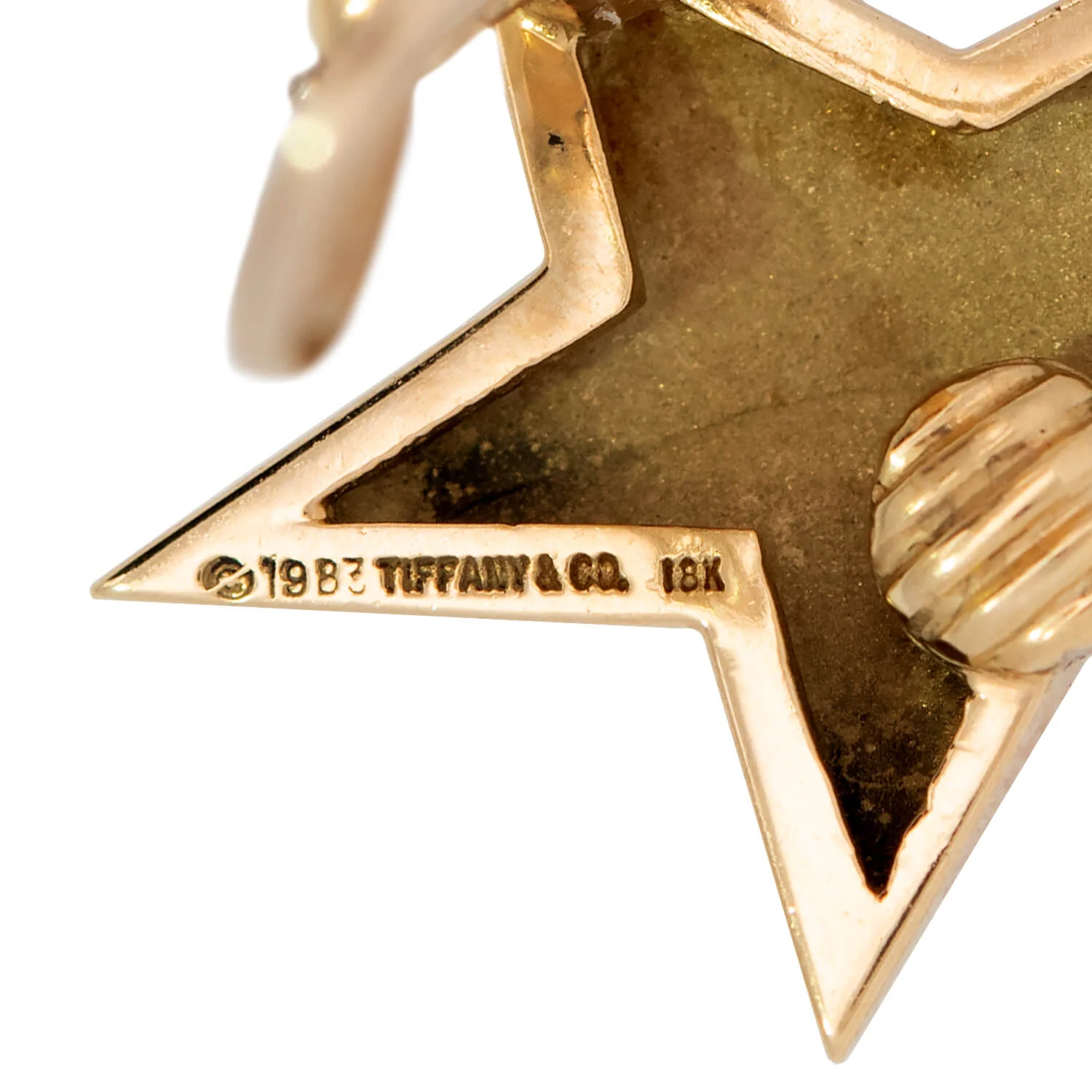 TIFFANY & CO. Estate 18k Star Clip-On Earrings - Image 4