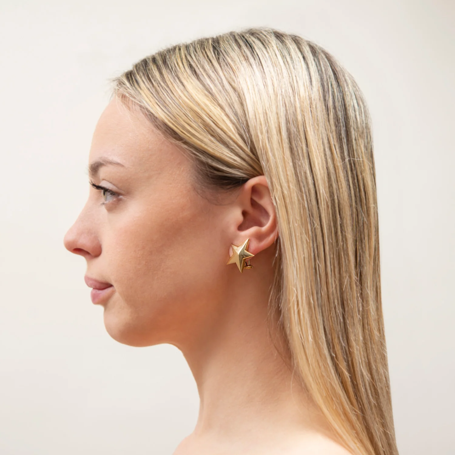 TIFFANY & CO. Estate 18k Star Clip-On Earrings - Image 5