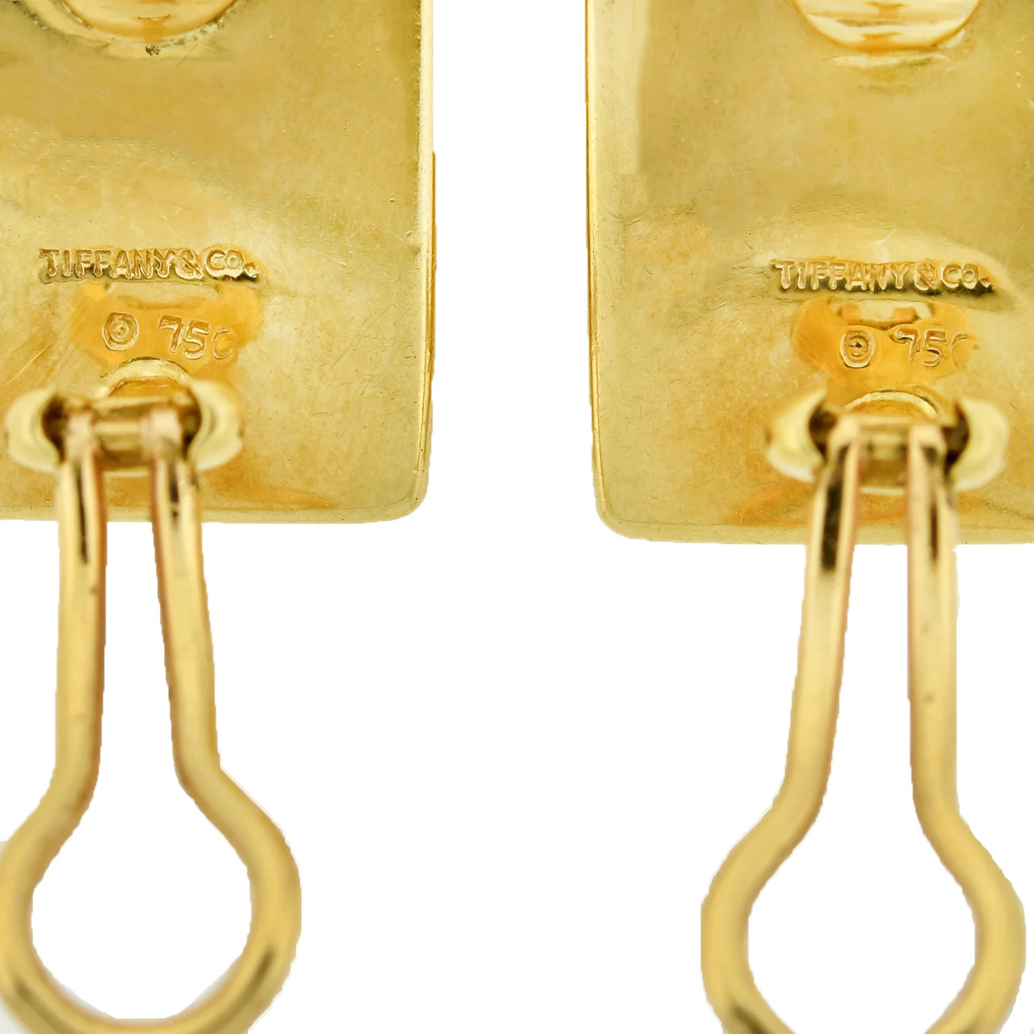 TIFFANY & Co. Vintage 18kt "Lucky 7" Domino Clip Earrings - Image 6