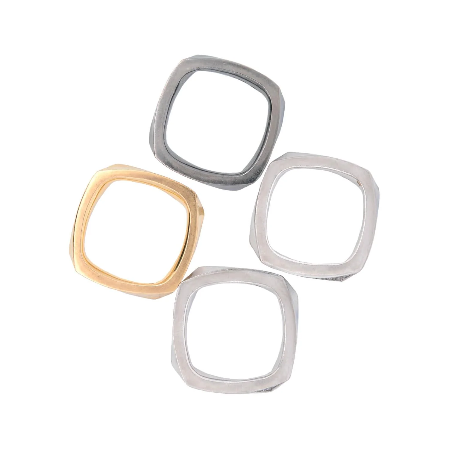 FRANK GEHRY for TIFFANY & CO. Estate 18k Diamond Torque Ring Set - Image 5