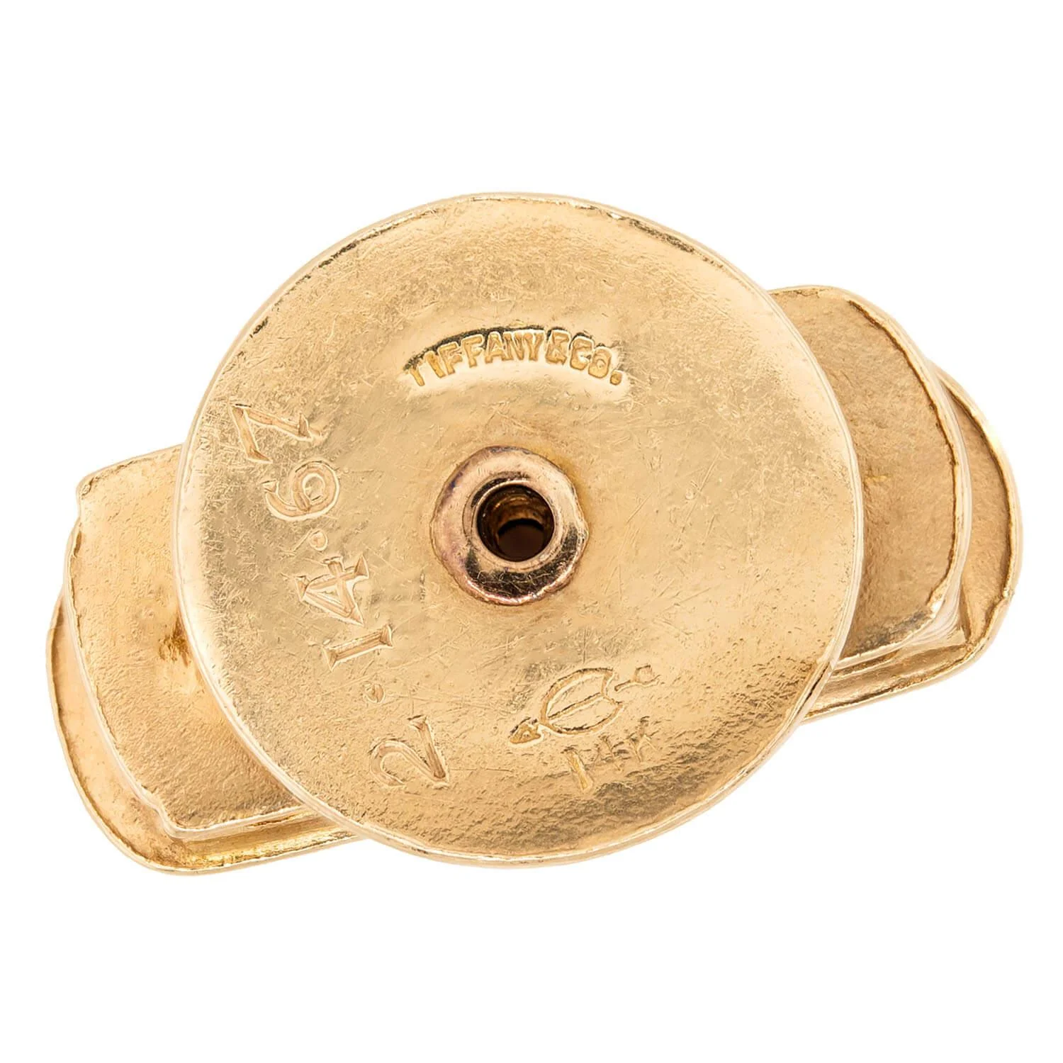 TIFFANY & CO. Vintage 14k Trolley Pendant/Charm - Image 3