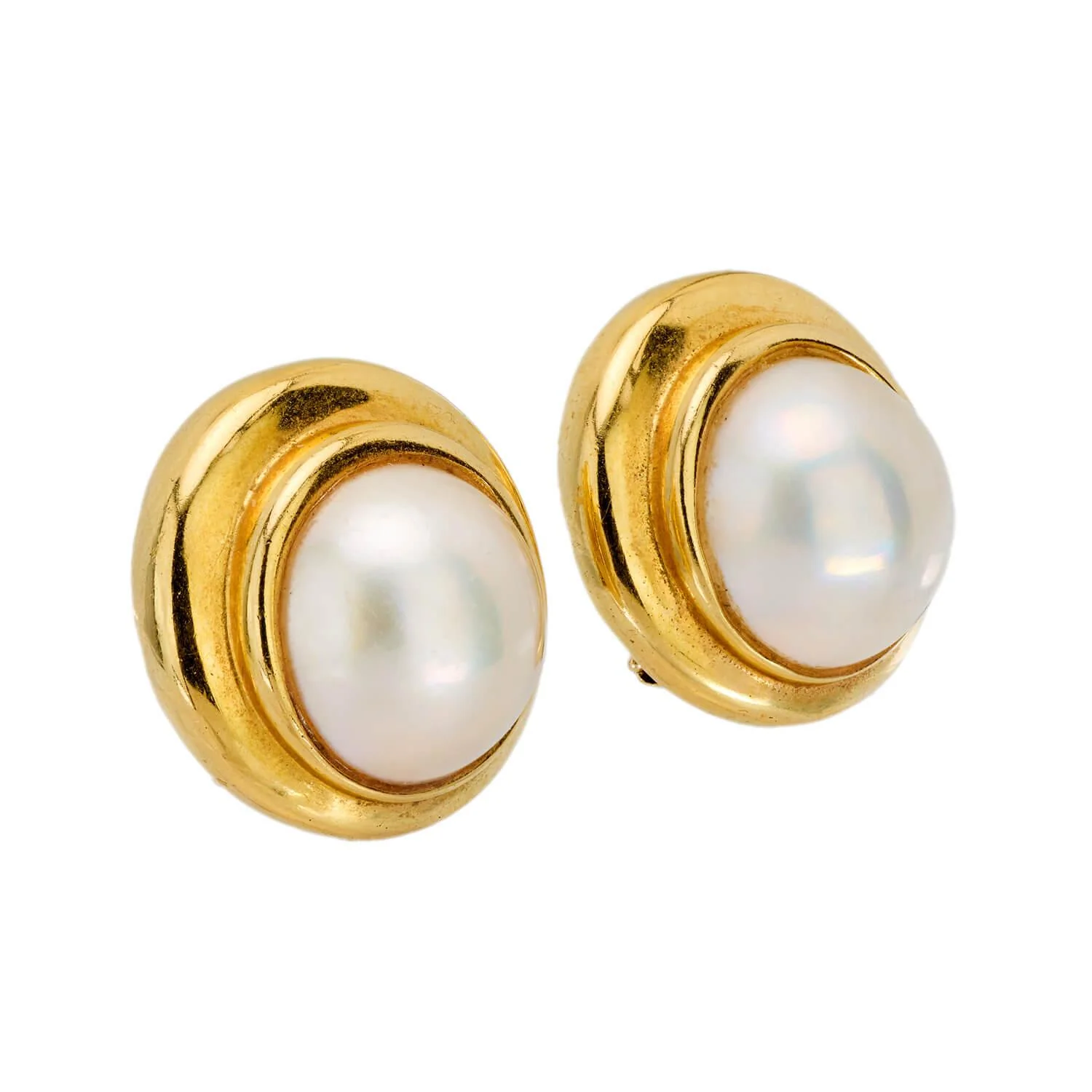 TIFFANY & CO. Vintage 18k Pearl Earrings - Image 2