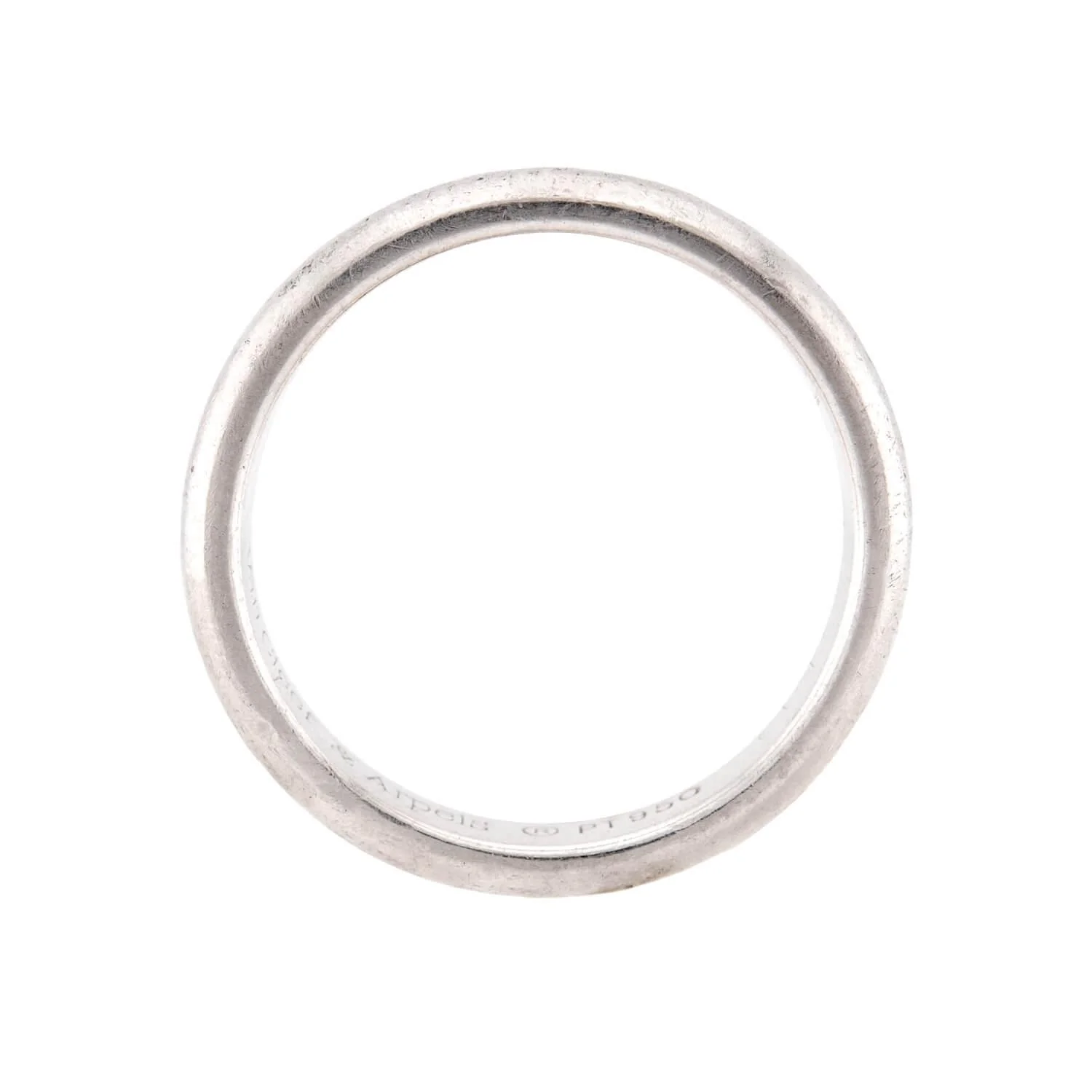 VAN CLEEF & ARPELS Estate Platinum Wedding Band - Image 2