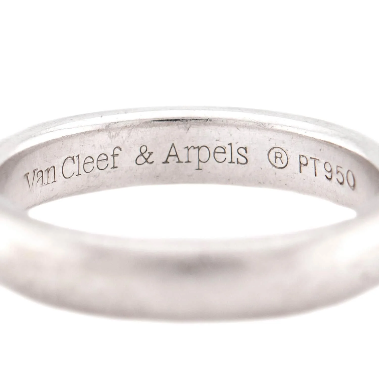 VAN CLEEF & ARPELS Estate Platinum Wedding Band - Image 4