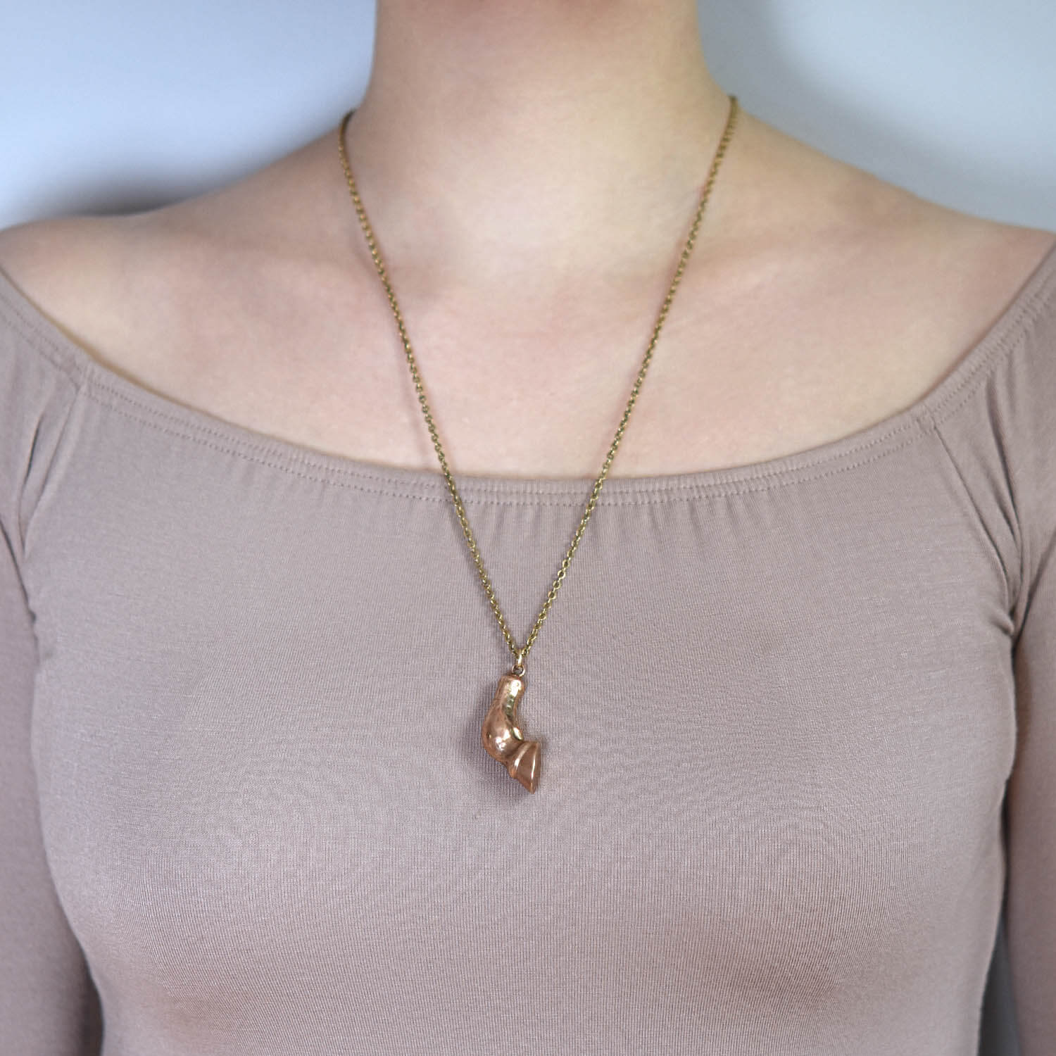 Victorian 10kt Rose Gold Horse Leg and Hoof Fob/Pendant - Image 5