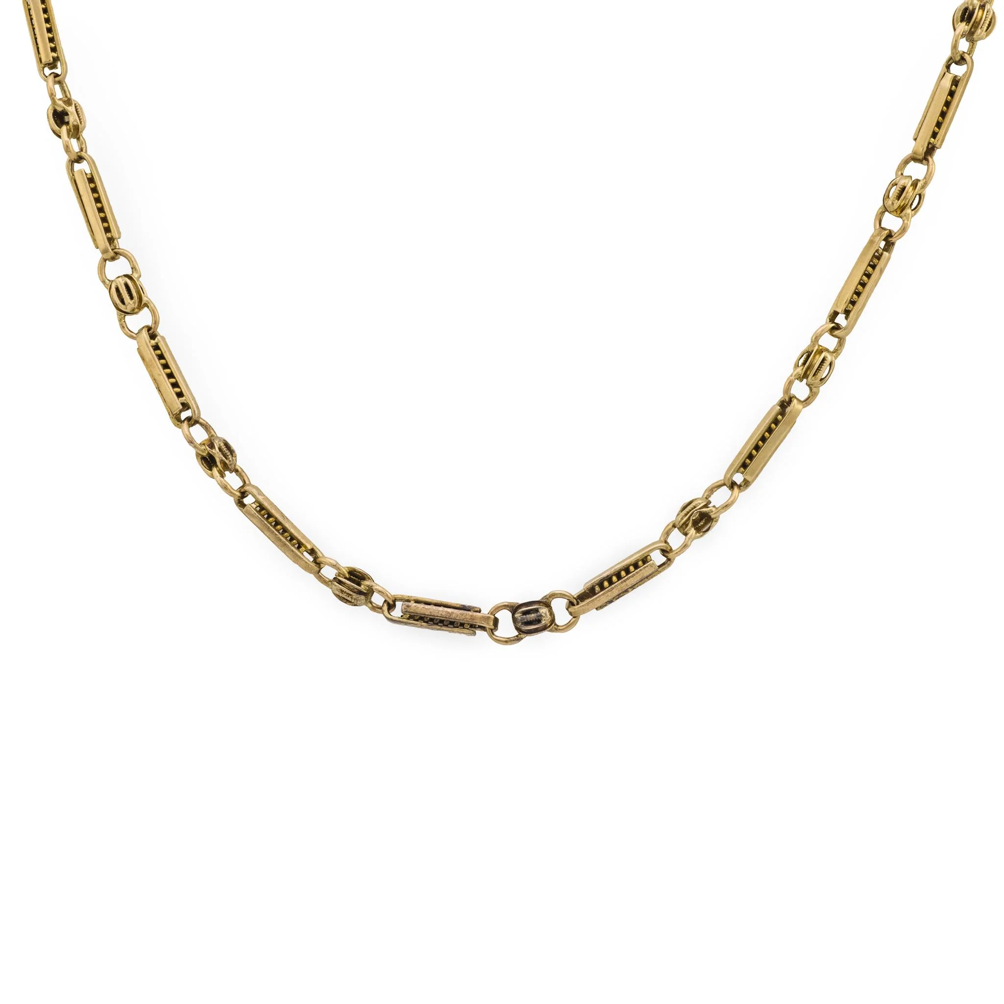 Victorian 12k Watch Chain Necklace 24" - Image 2
