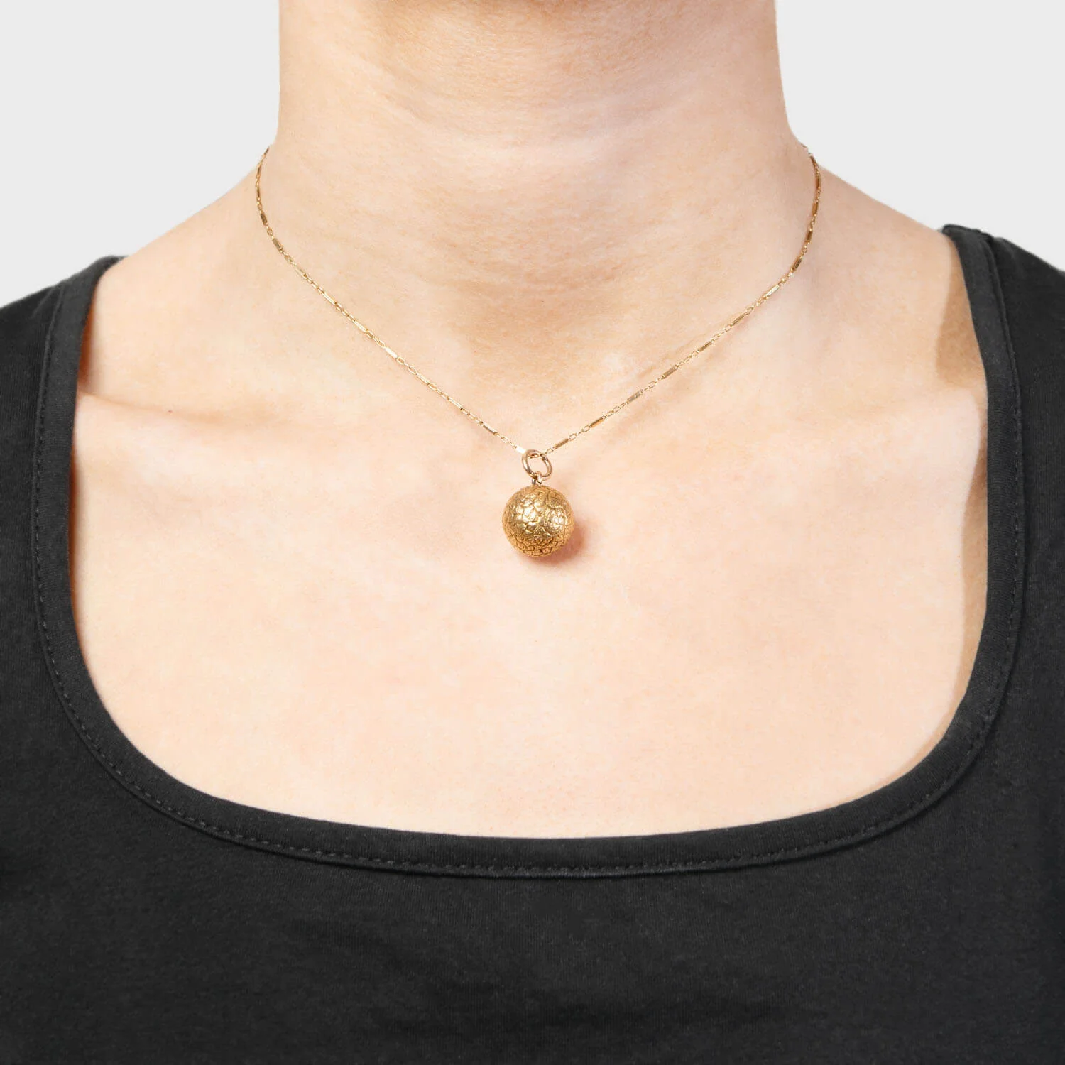 Victorian 14k Ball Pendant - Image 4