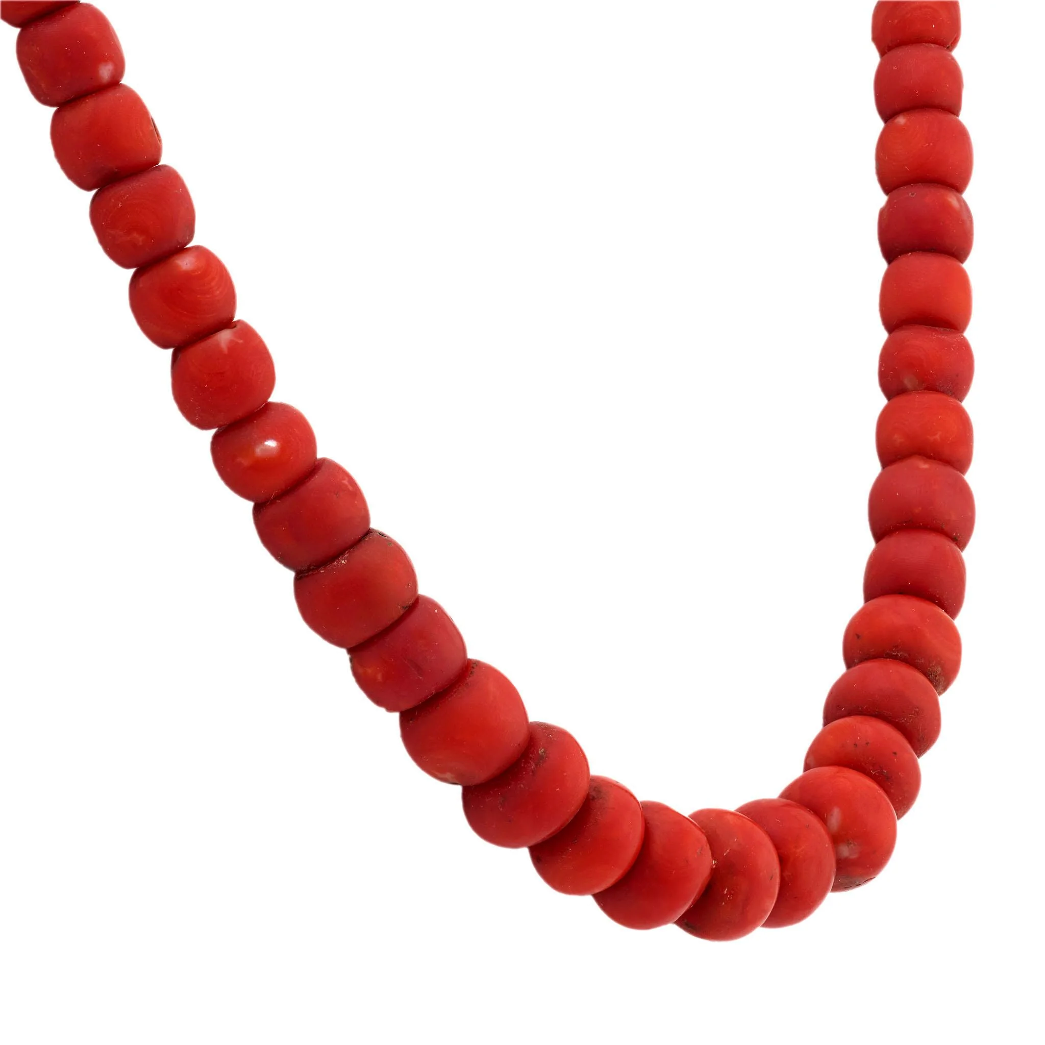 Victorian 14k Coral Bead Necklace - Image 3