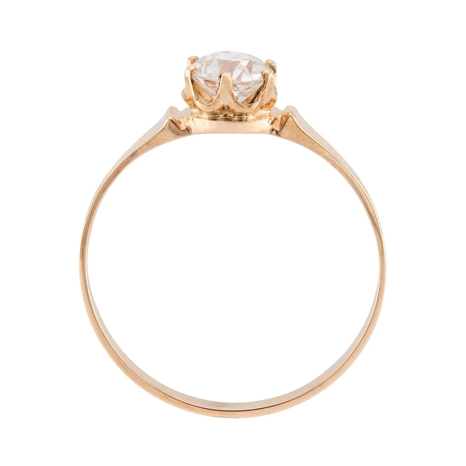 Victorian 14k Diamond Engagement Ring .45ct - Image 4