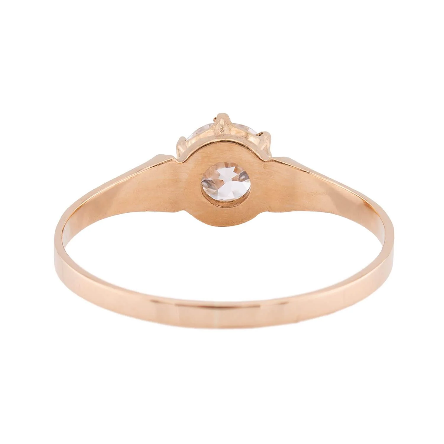 Victorian 14k Diamond Engagement Ring .45ct - Image 5