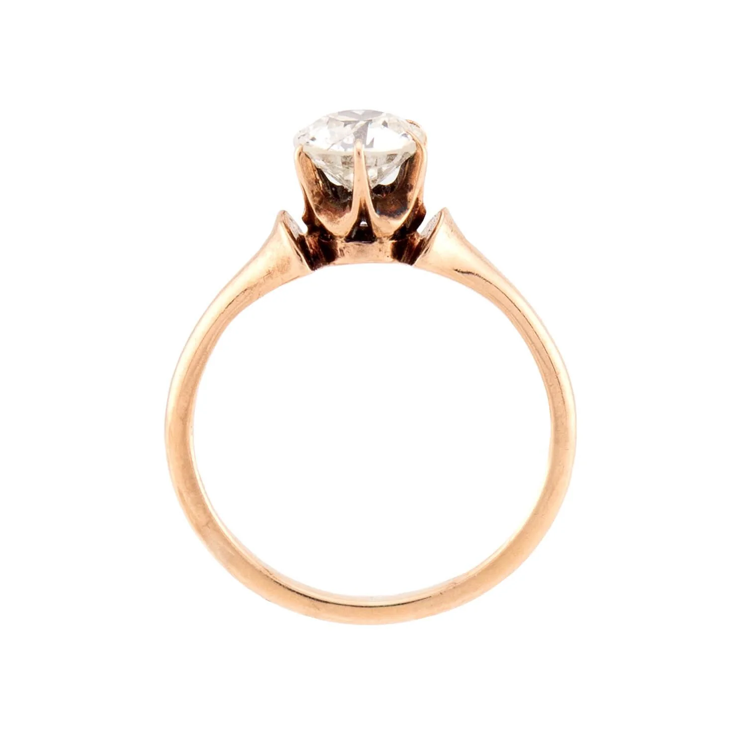 Victorian 14k Diamond Engagement Ring .75ct - Image 4