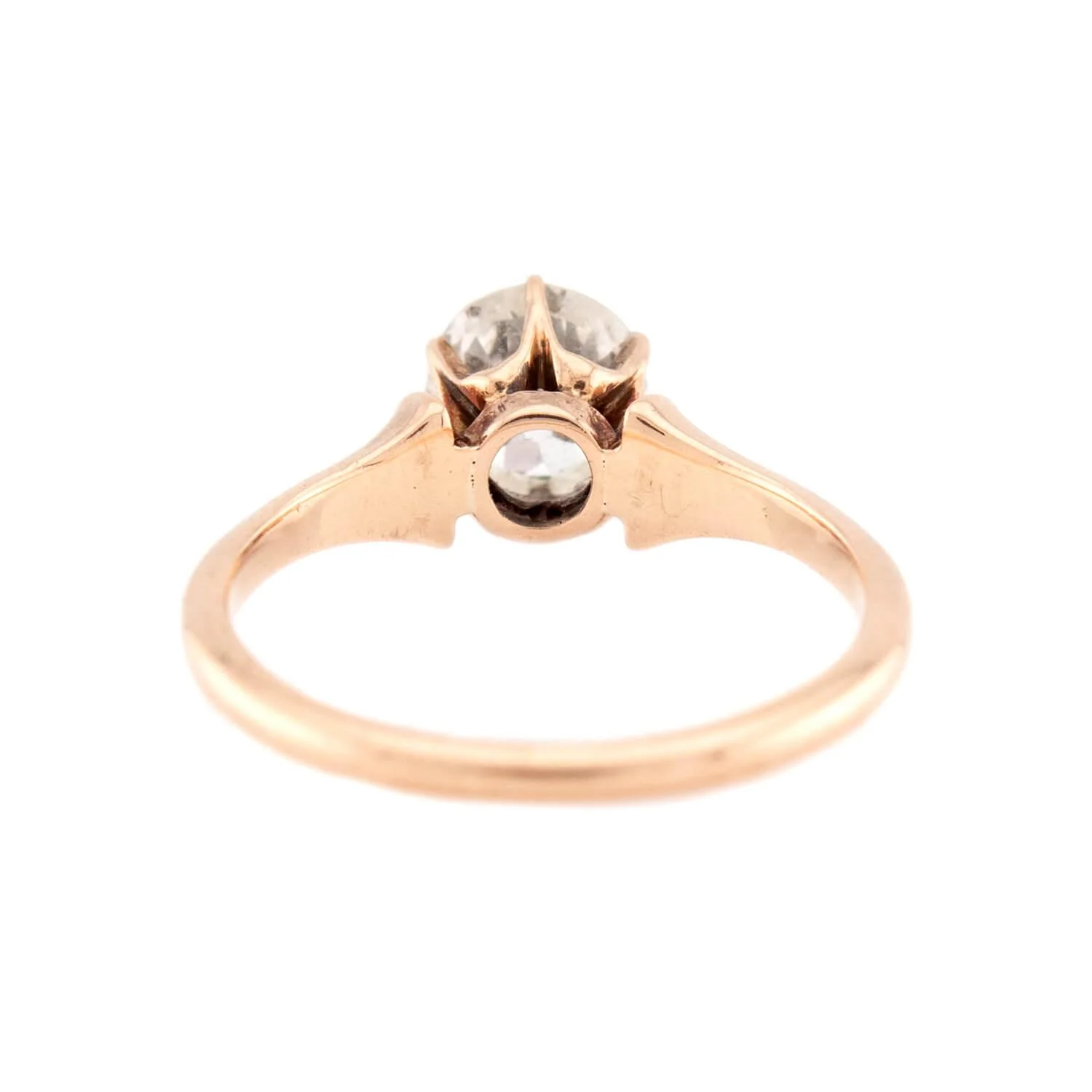 Victorian 14k Diamond Engagement Ring .75ct - Image 5