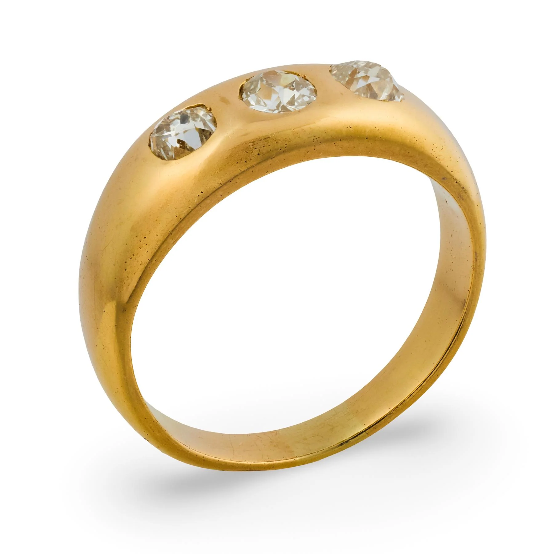 Victorian 14k Diamond Flush Mount Ring - Image 4