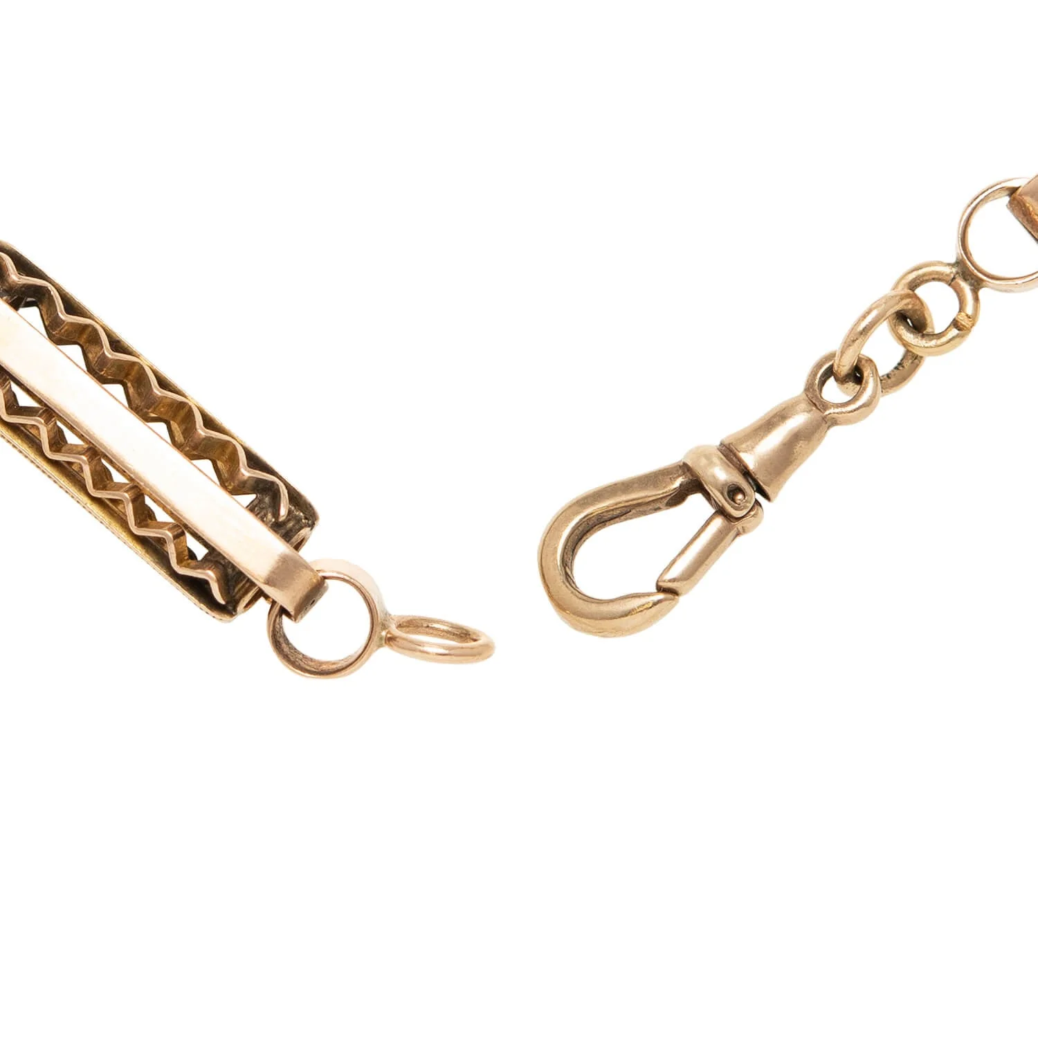 Victorian 14k Watch Chain Necklace 16.5" - Image 4