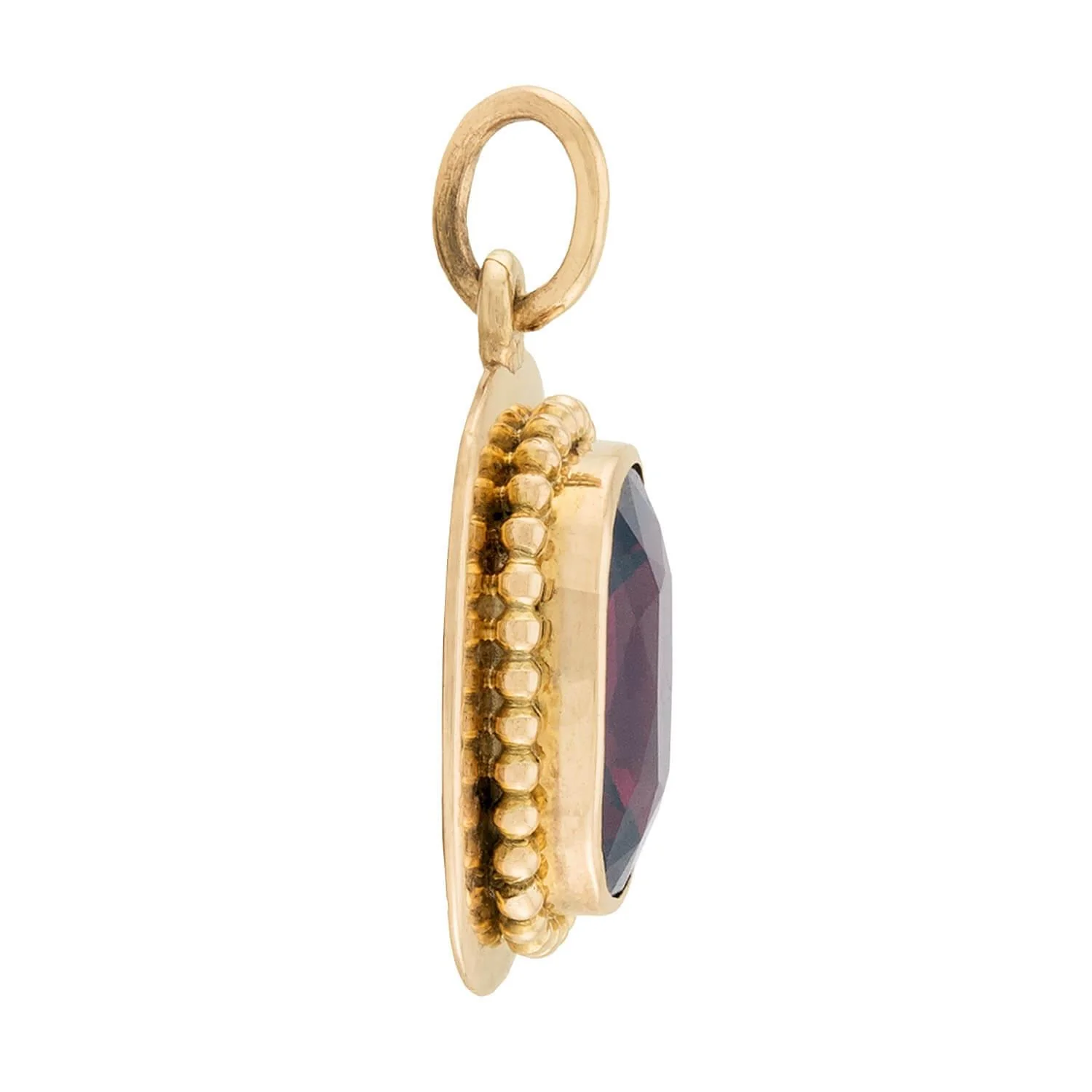 Victorian 14k Garnet Pendant - Image 2