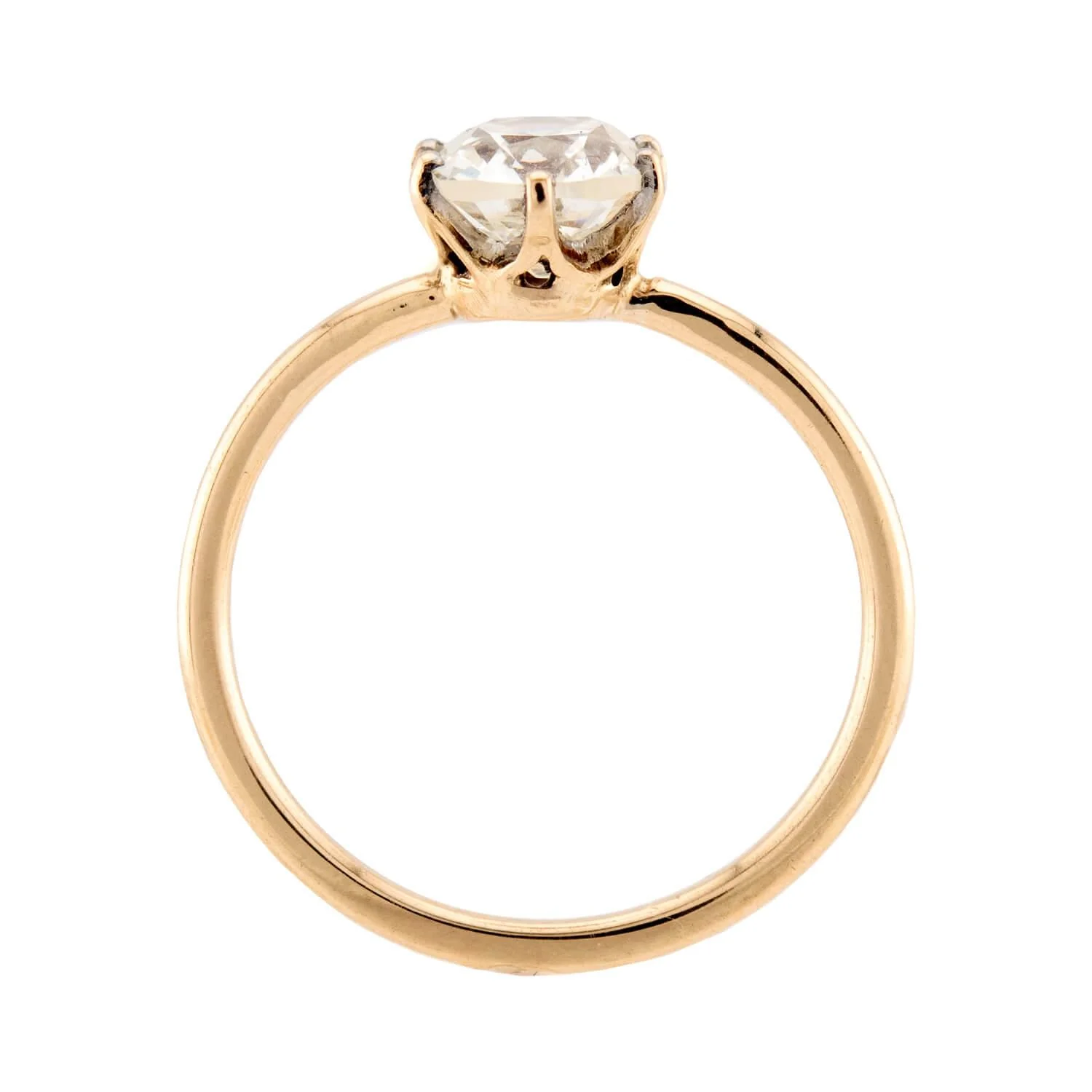 Victorian 14k GIA Diamond Engagement Ring 1.02ct - Image 4