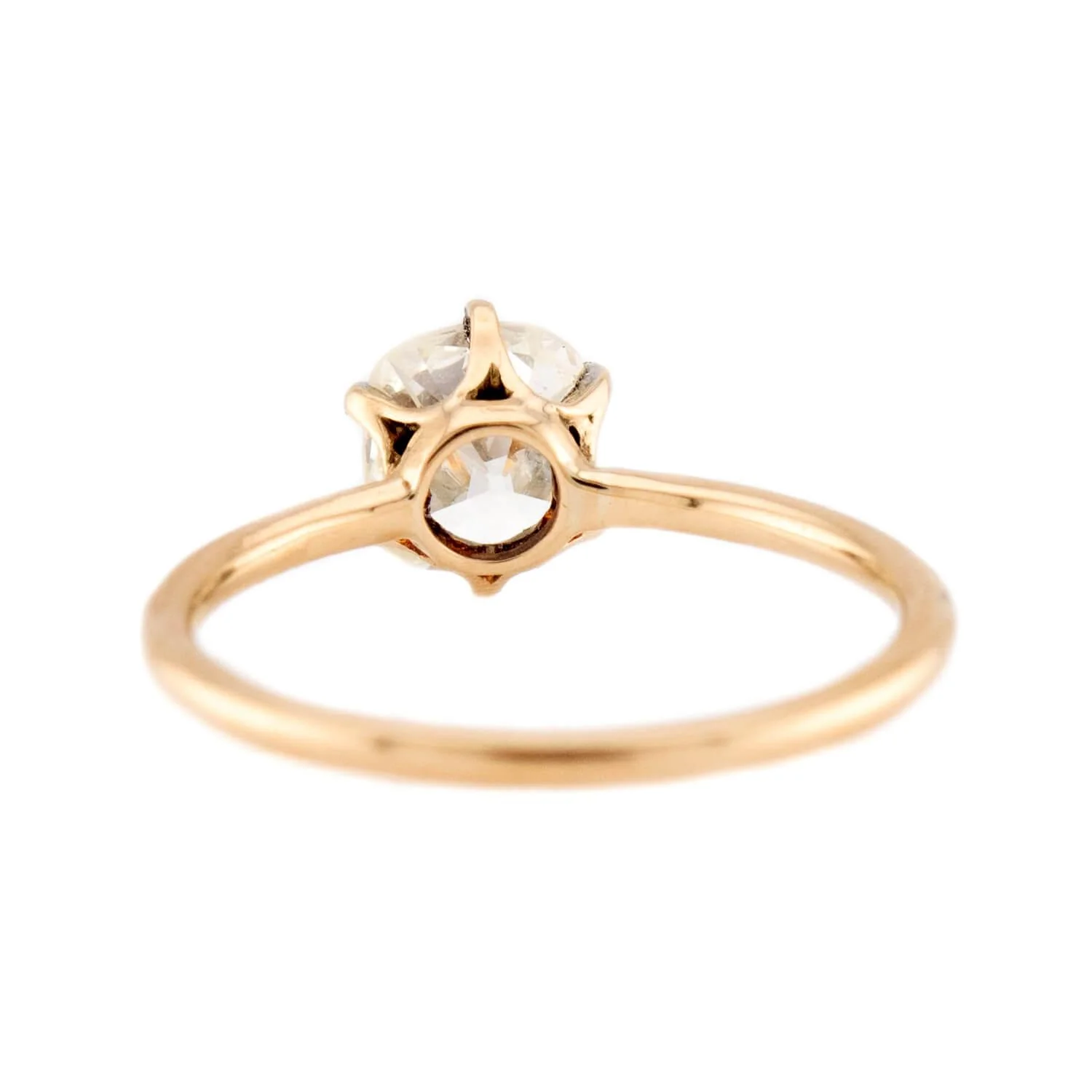 Victorian 14k GIA Diamond Engagement Ring 1.02ct - Image 5