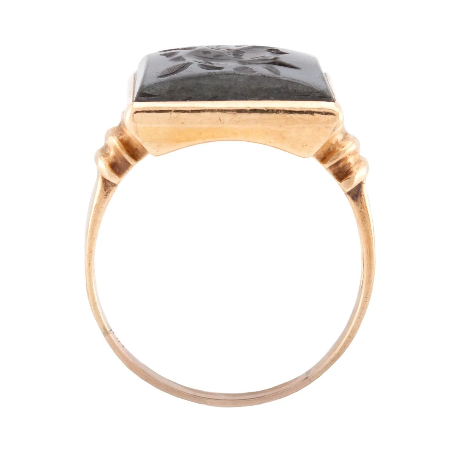 Victorian 14k Hematite Intaglio Ring - Image 4