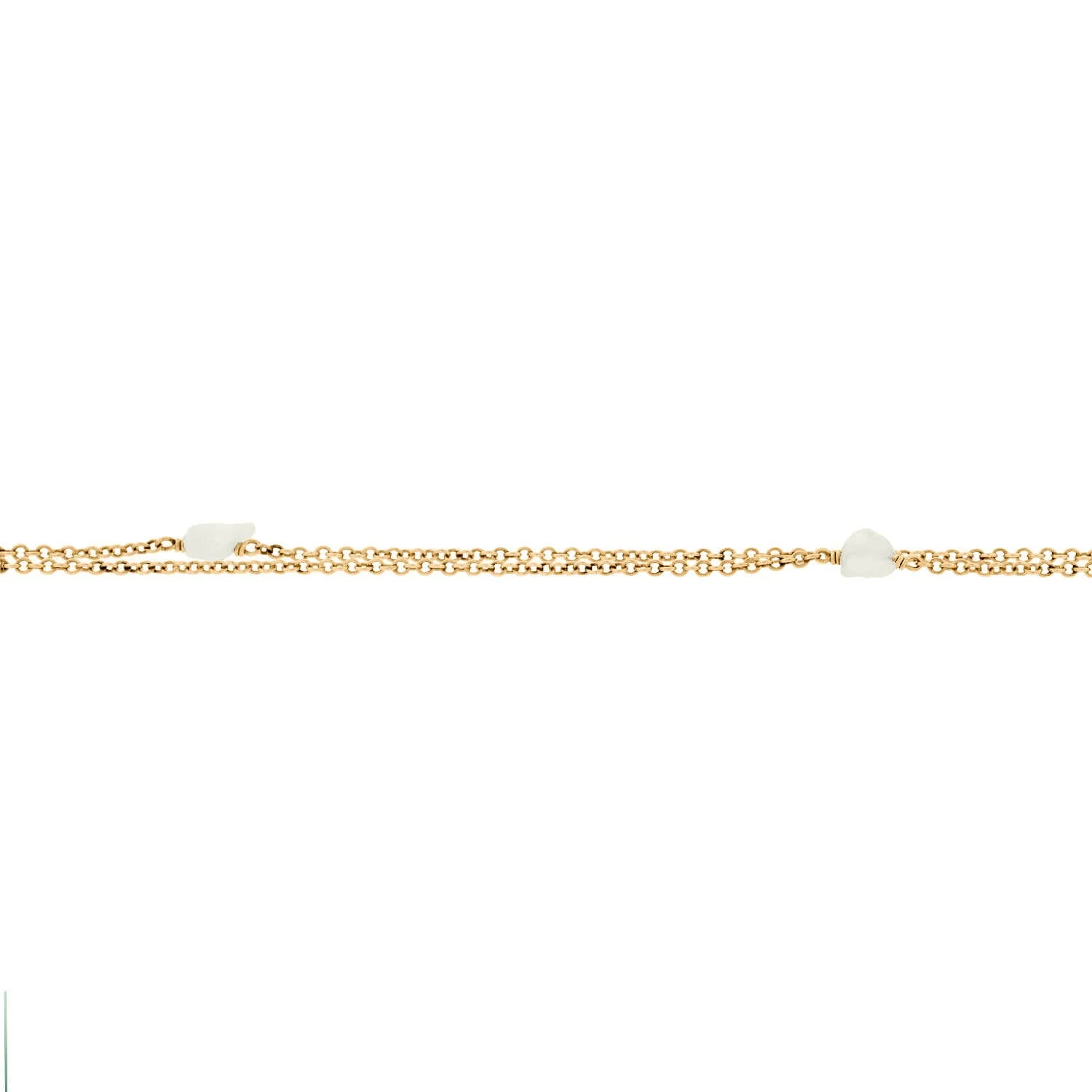 Victorian 14k Mississippi River Pearl Chain Necklace 50" - Image 2