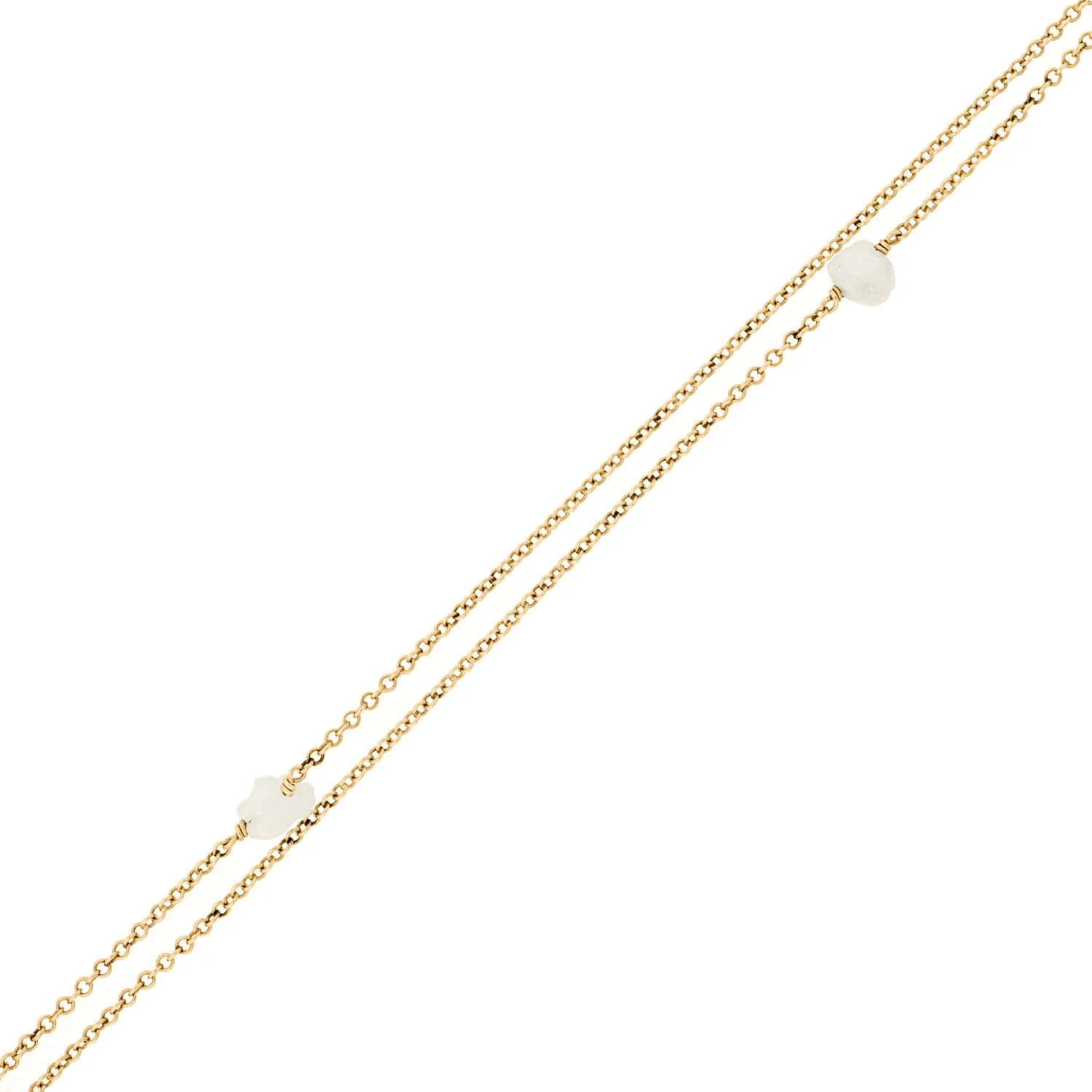 Victorian 14k Mississippi River Pearl Chain Necklace 50" - Image 3