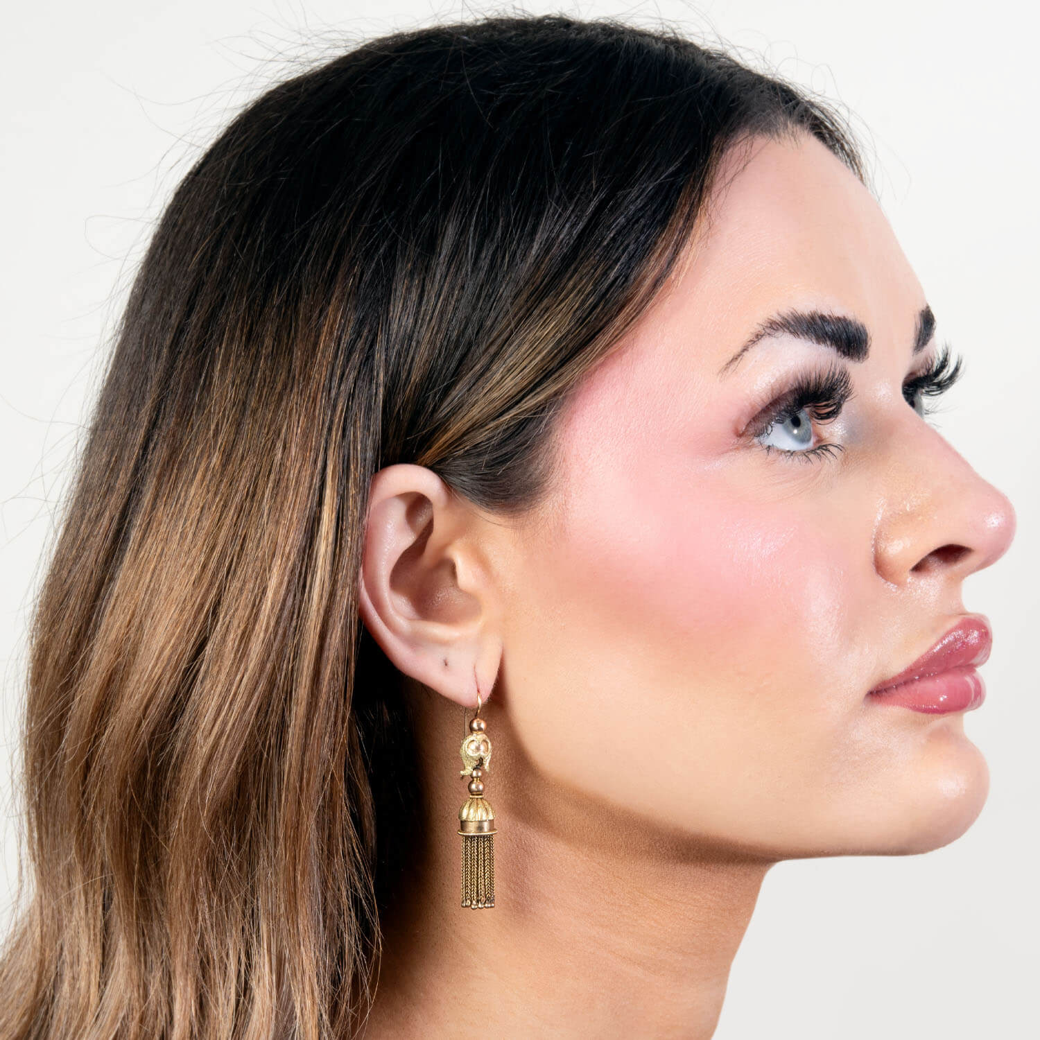 Victorian 14k Mixed Metals Tassel Earrings - Image 4