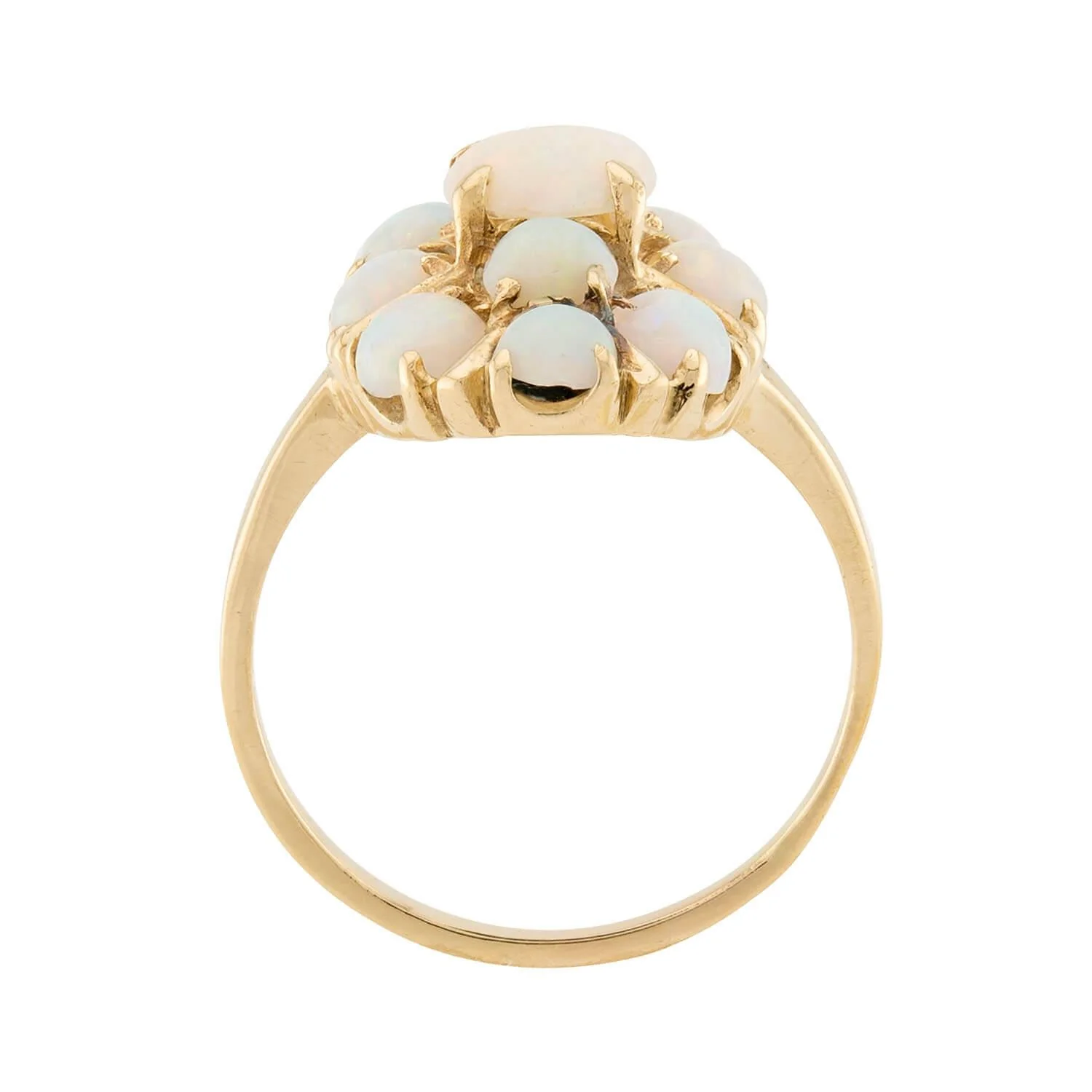 Victorian 14k Opal Navette Ring - Image 4