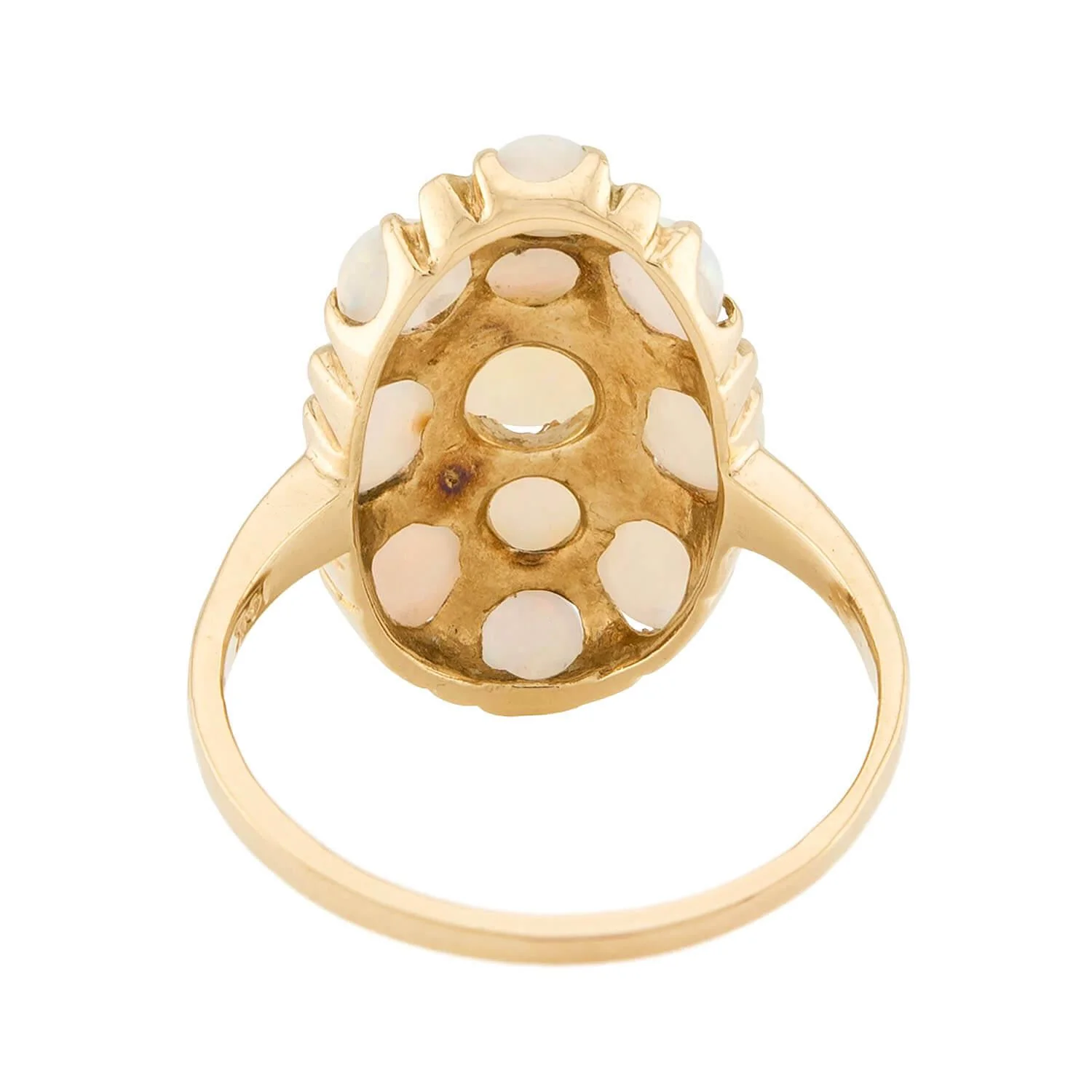 Victorian 14k Opal Navette Ring - Image 5