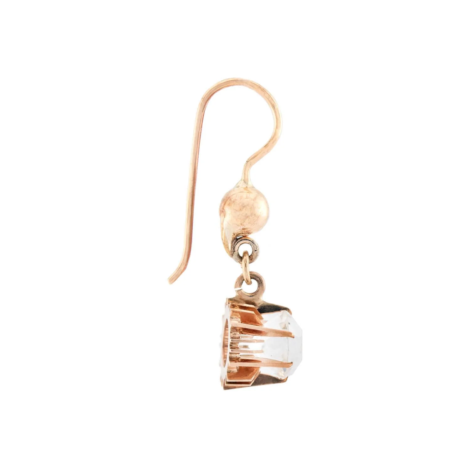 Victorian 14k Paste Dangle Earrings - Image 2