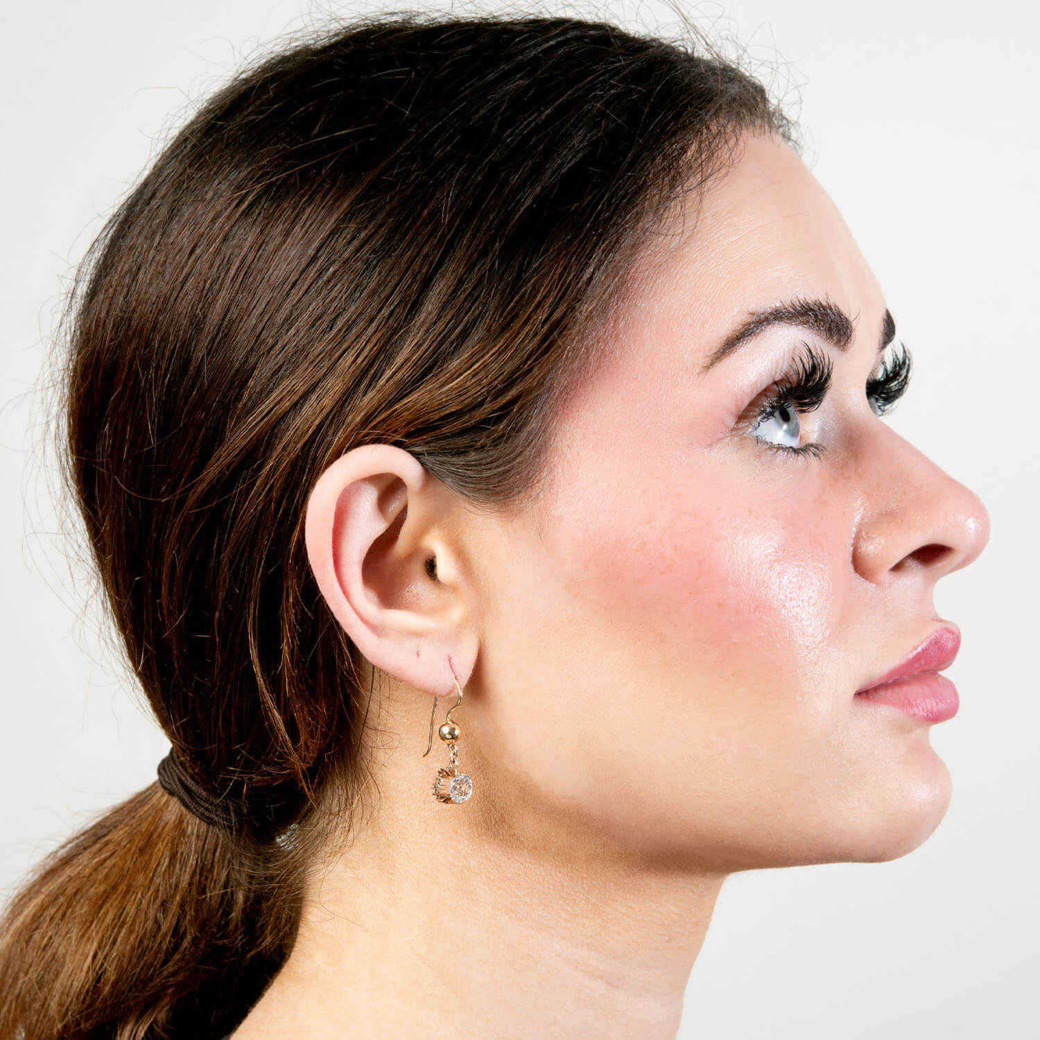 Victorian 14k Paste Dangle Earrings - Image 4