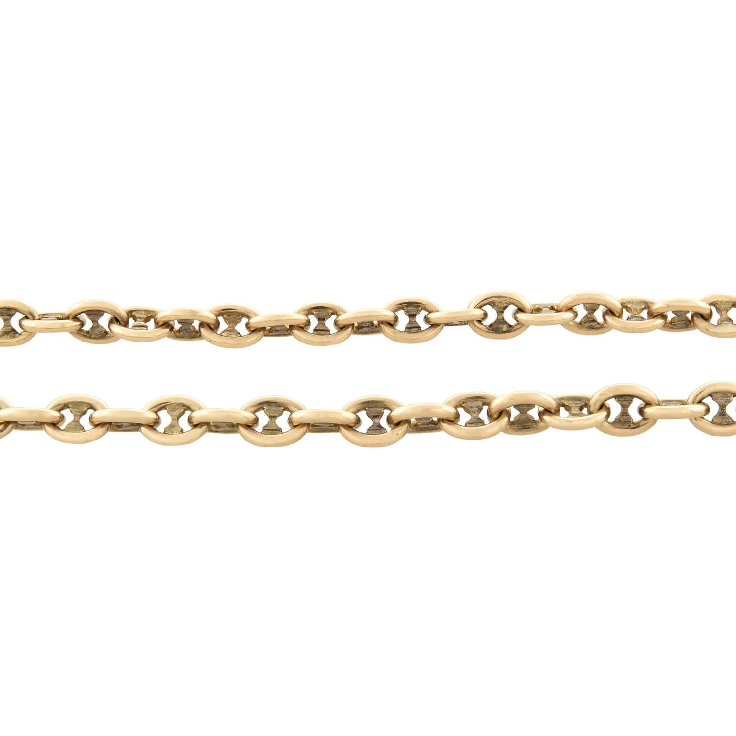 Victorian 9k Petite Mariner Link Necklace - Image 2