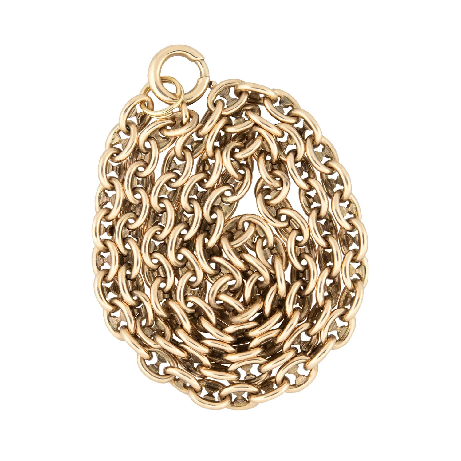 Victorian 9k Petite Mariner Link Necklace - Image 3