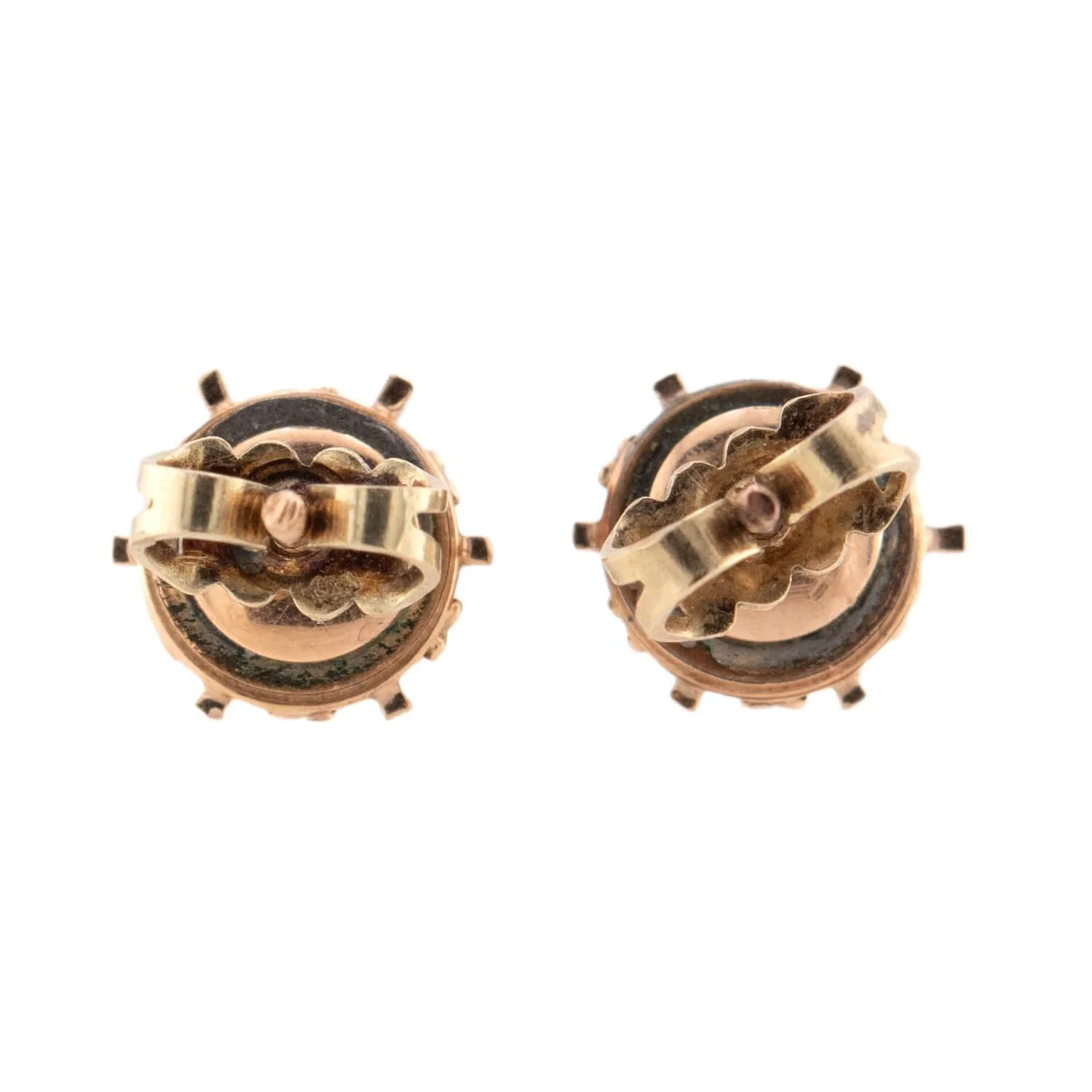 Victorian 14k Ruby Stud Earrings - Image 3