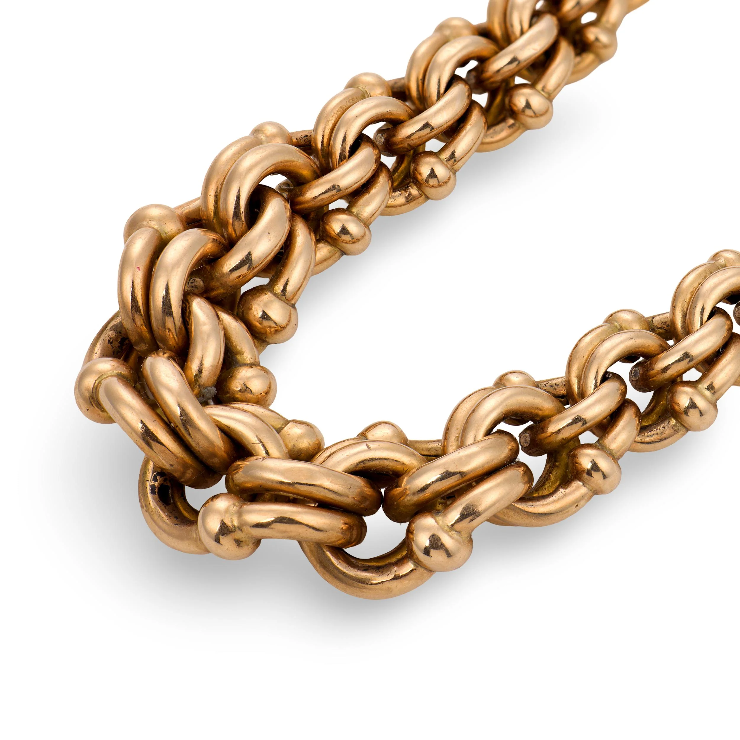 Victorian 14k Watch Chain Choker Necklace 26.7dwt - Image 2