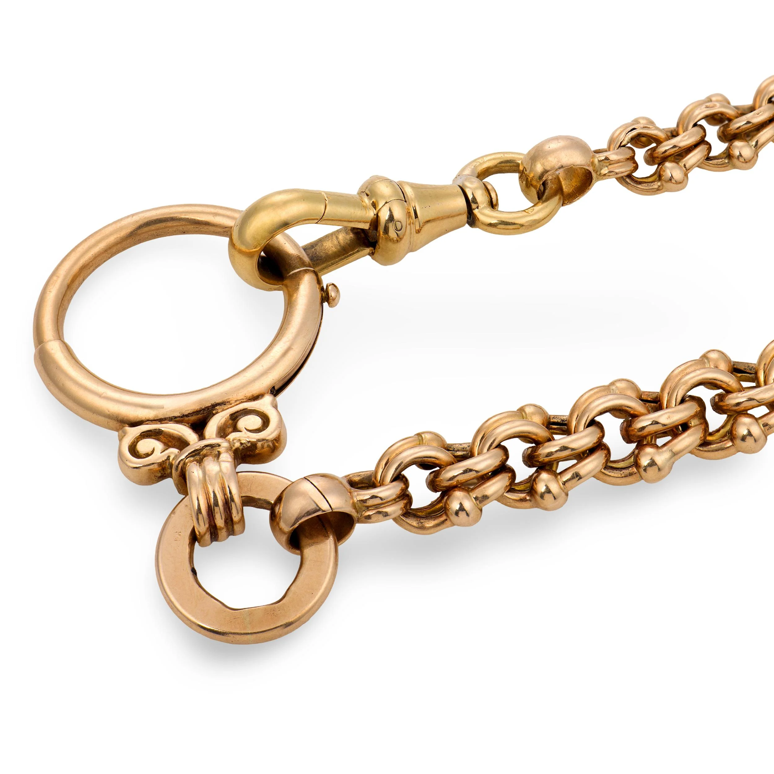Victorian 14k Watch Chain Choker Necklace 26.7dwt - Image 4