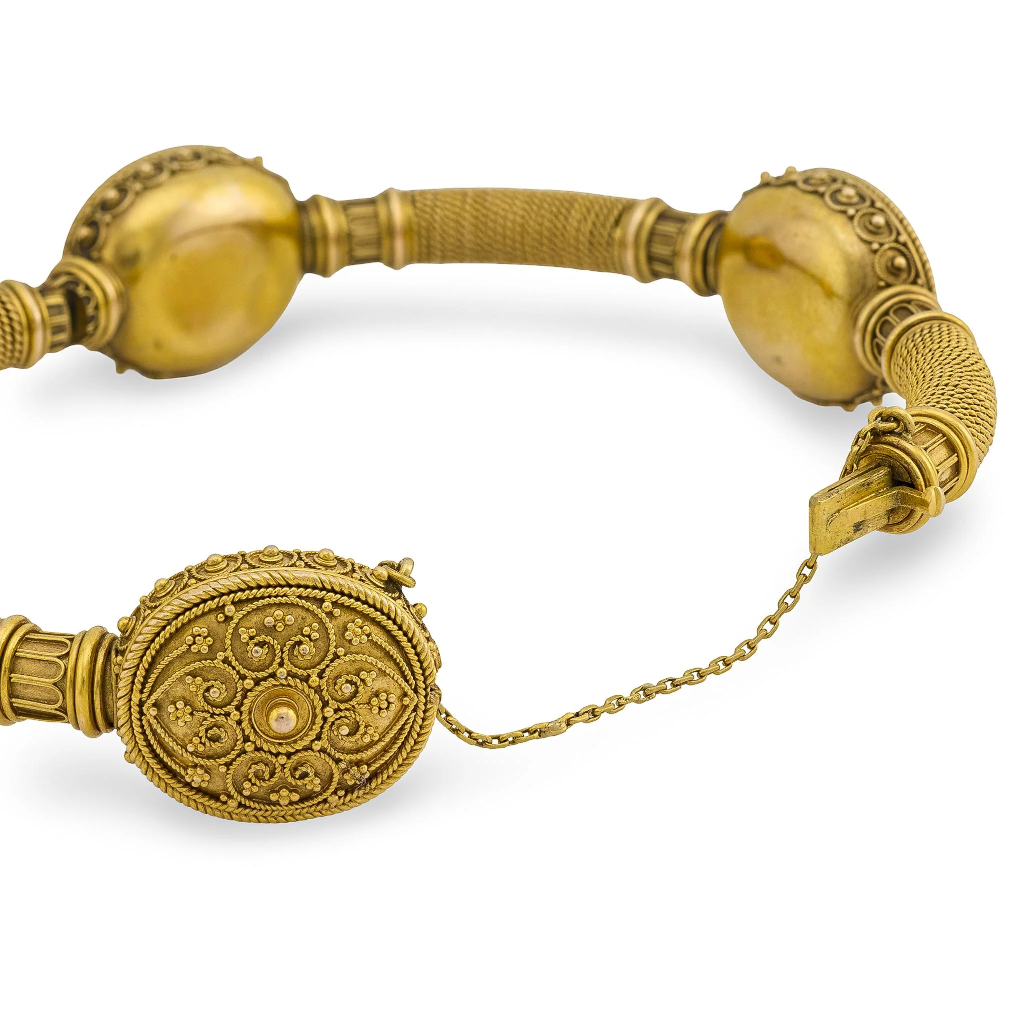 Victorian 15k Etruscan Bangle - Image 4