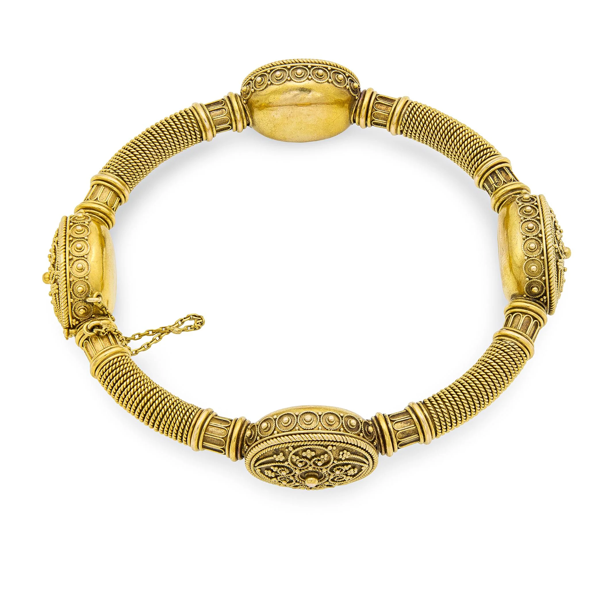Victorian 15k Etruscan Bangle - Image 5