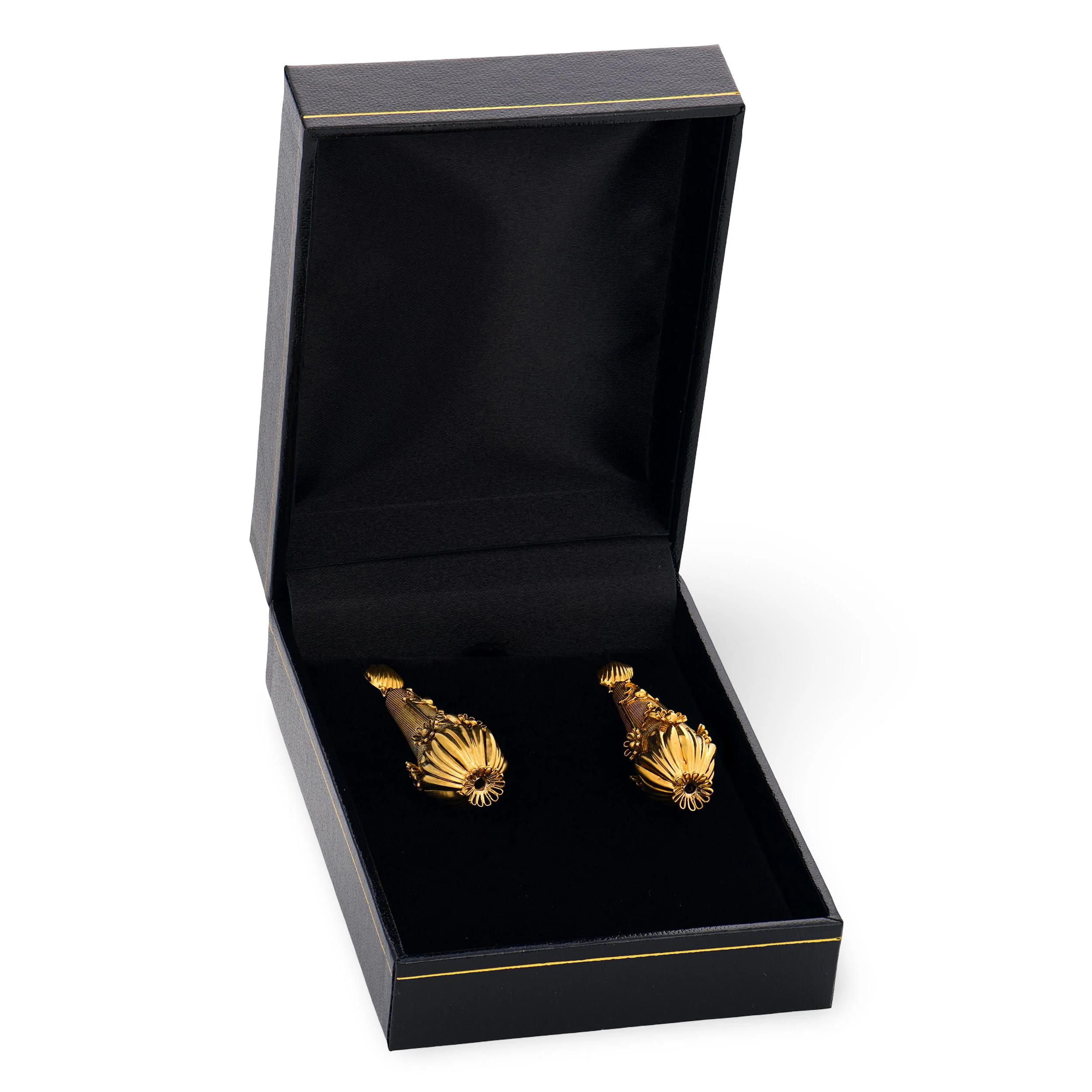 Victorian 15k Etruscan Dangle Earrings - Image 5